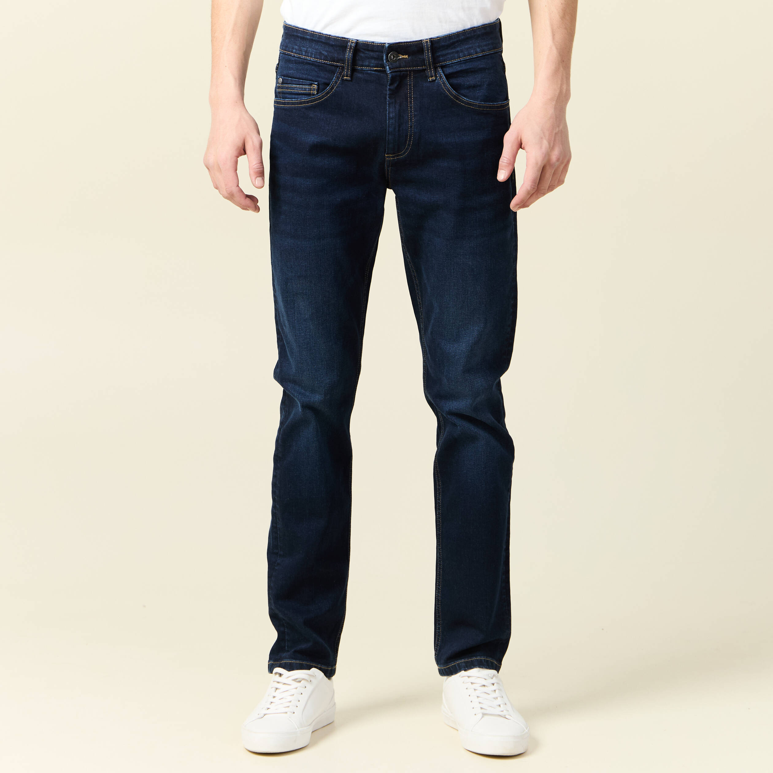 jeans slim 5 poches denim brut homme Jeans slim 5 poches denim brut homme