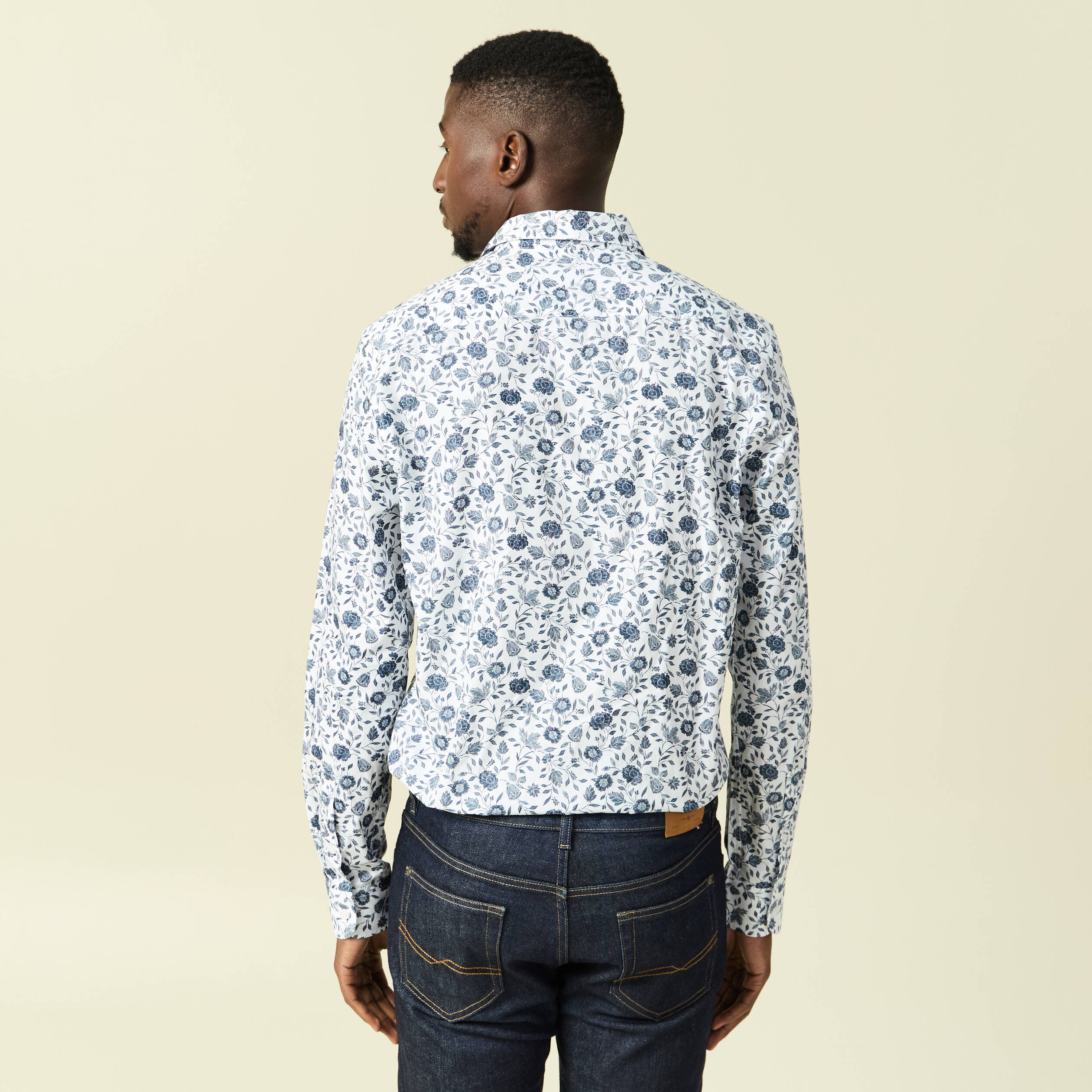 Surchemise homme HYRAW à manches longues en flanelle noire et rouge