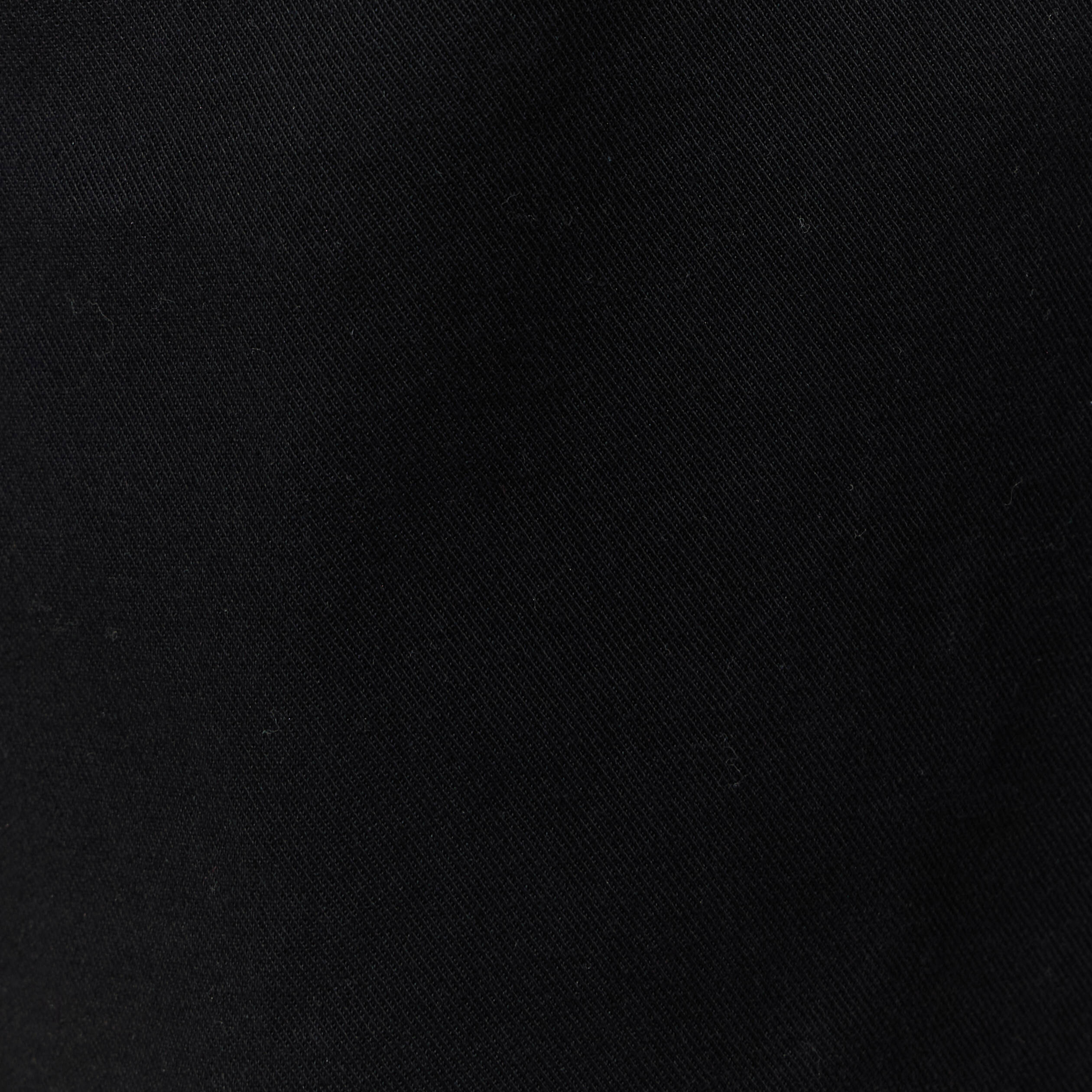 Bermuda droit taille haute noir femme