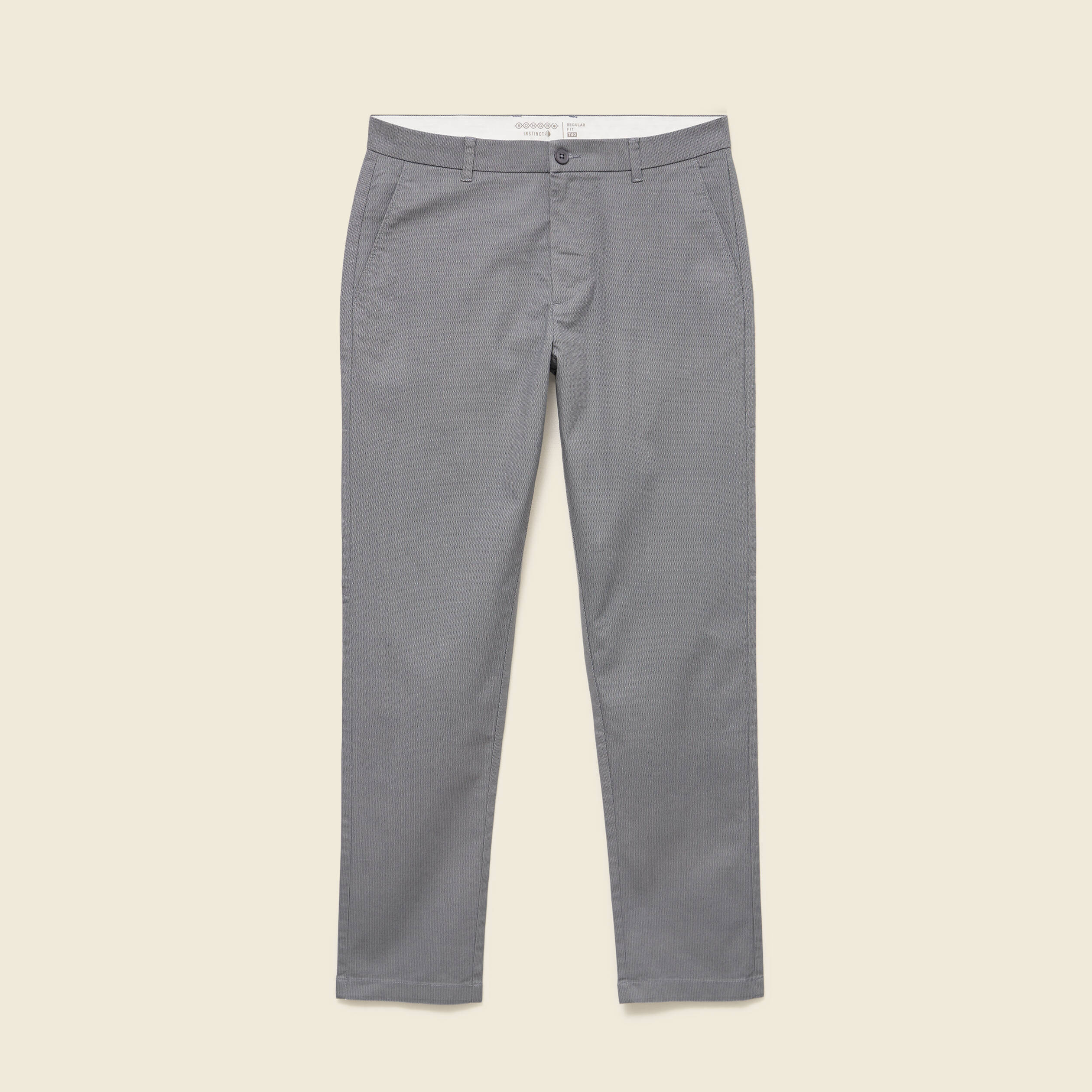 Pantalon regular longueur 32 gris homme