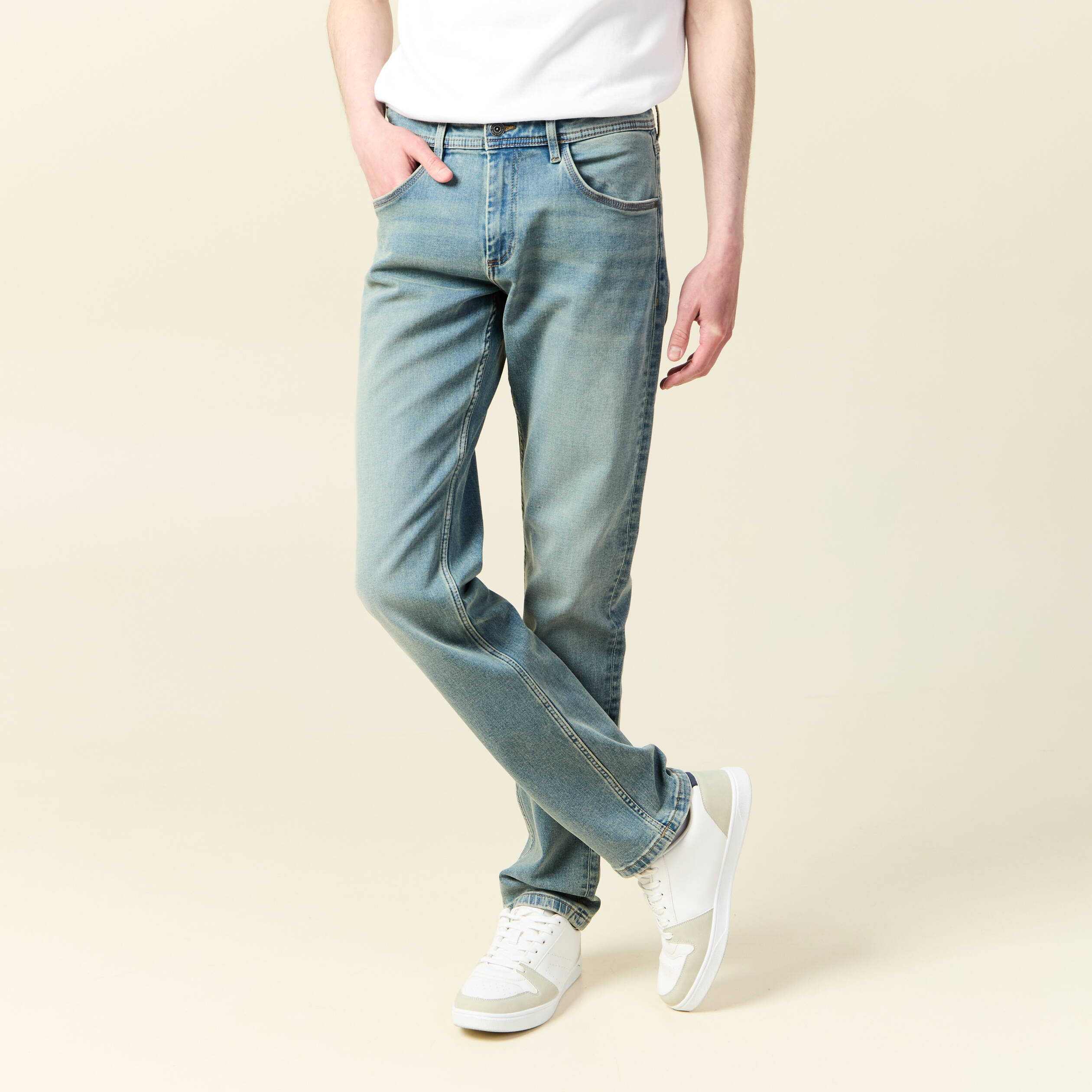 jeans straight denim dirty homme Jeans straight denim dirty homme