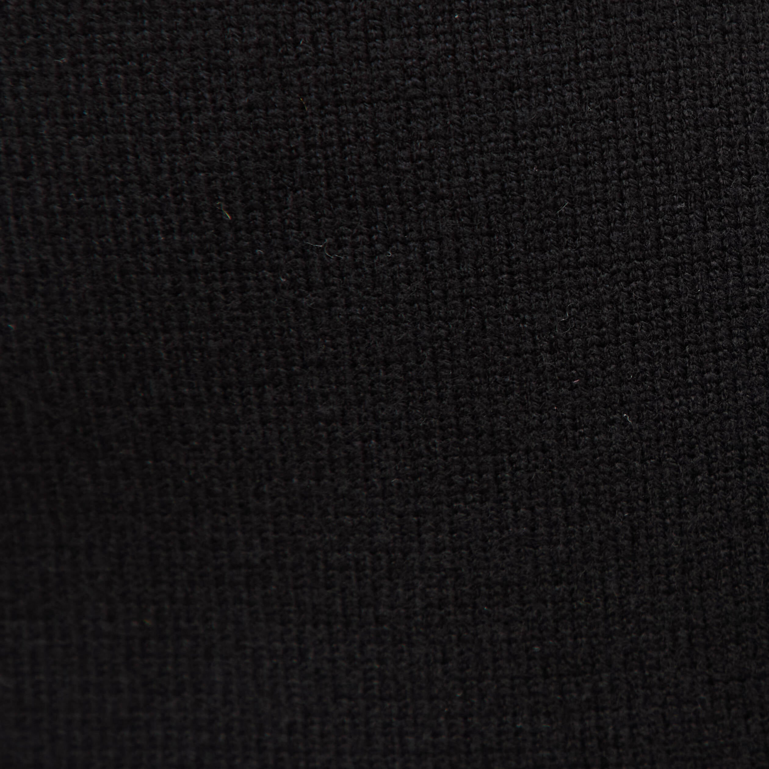 Gilet droit court sans manches col v noir femme