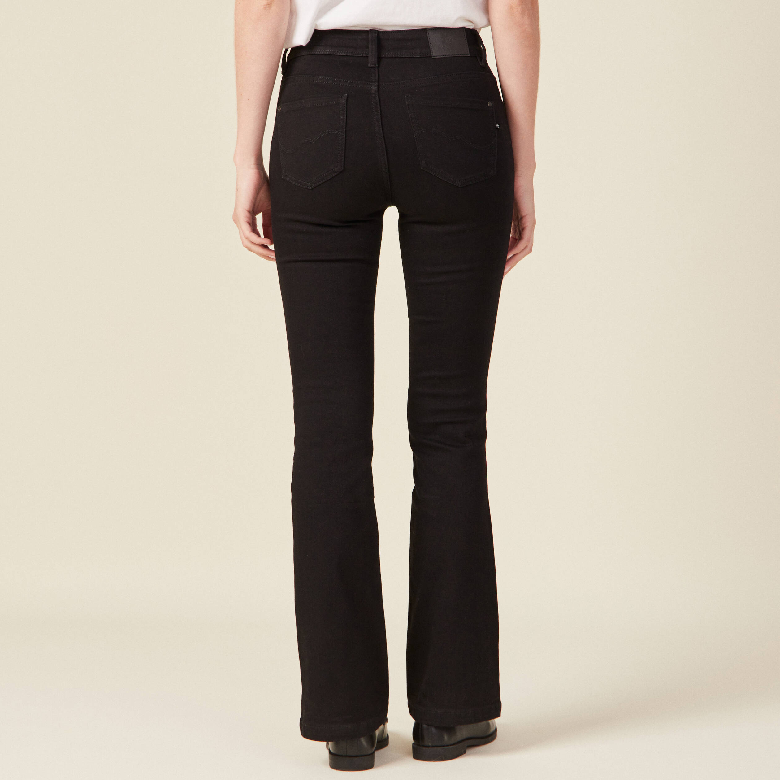 jeans bootcut denim noir femme Jeans bootcut denim noir femme