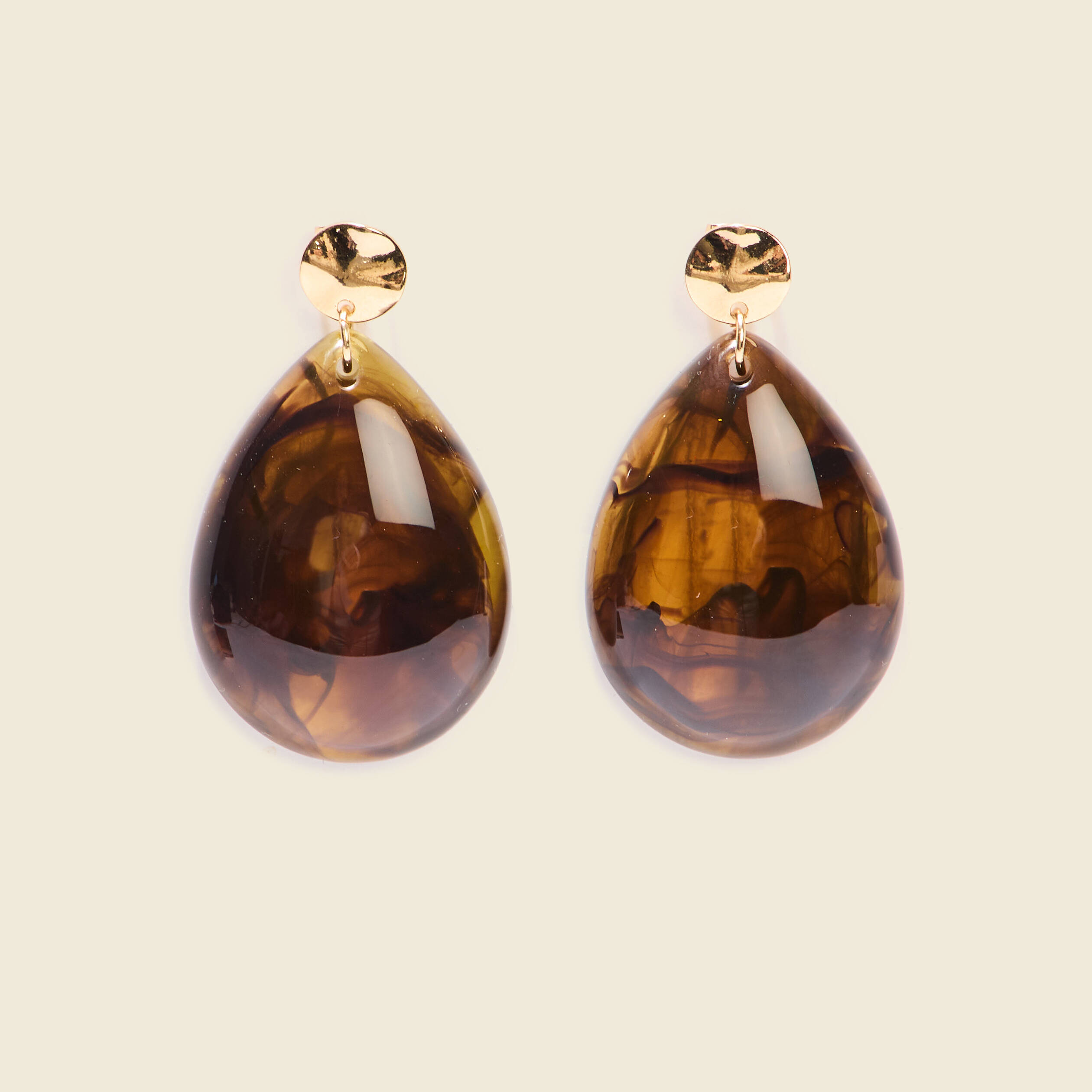 boucles doreilles pendantes marron femme Boucles d'oreilles pendantes marron femme