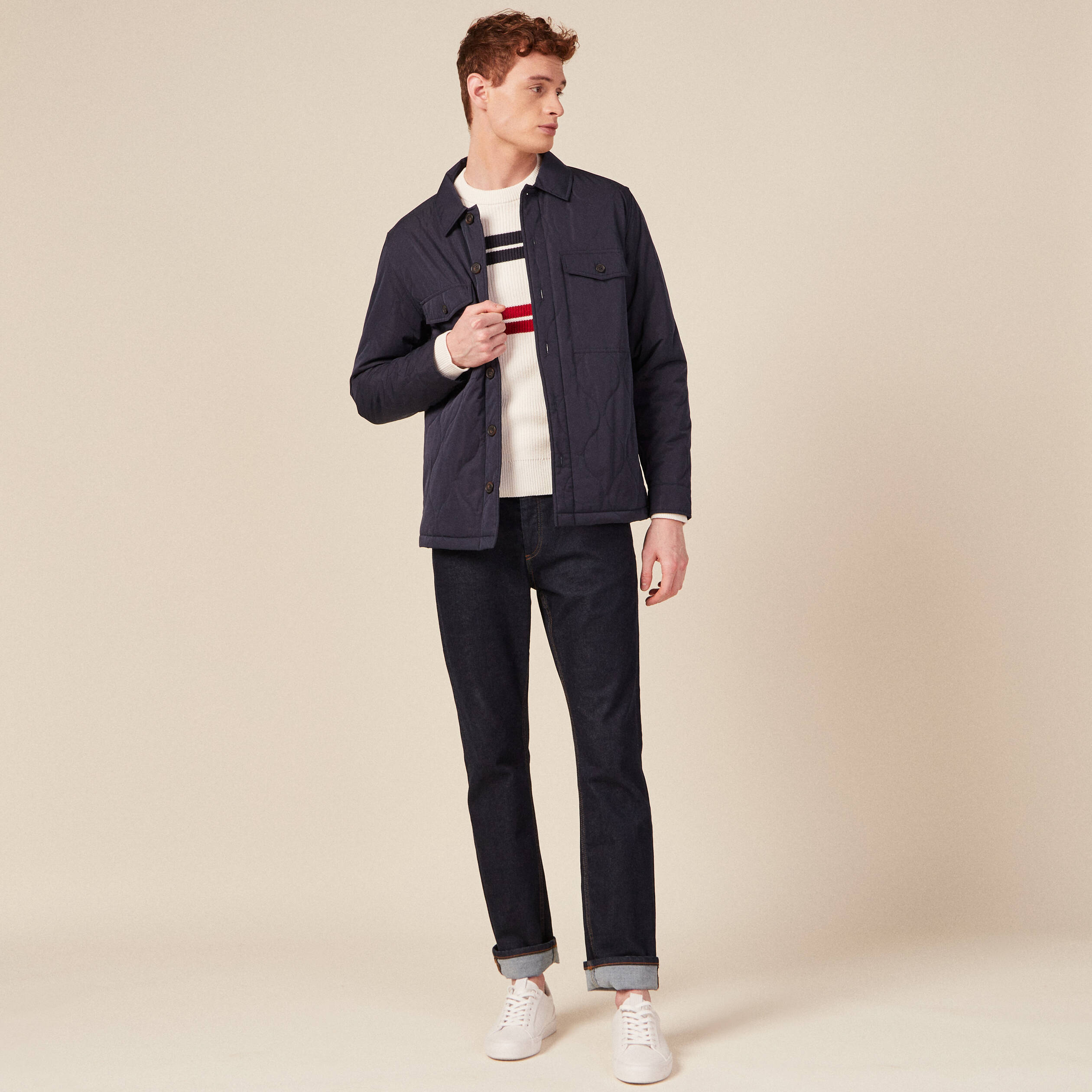 pull eco responsable ecru homme Pull éco-responsable ecru homme