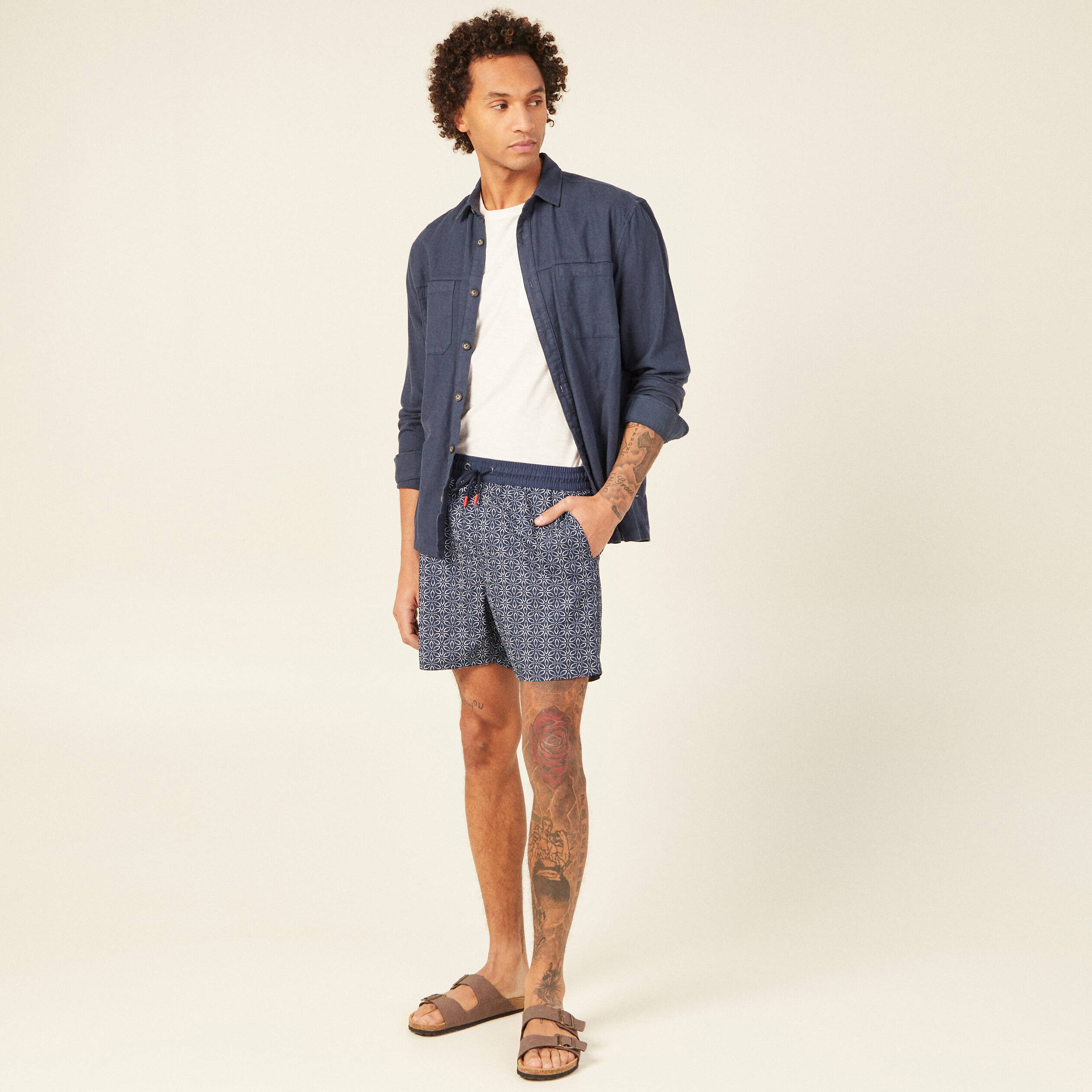 short de bain bleu marine homme Short de bain bleu marine homme