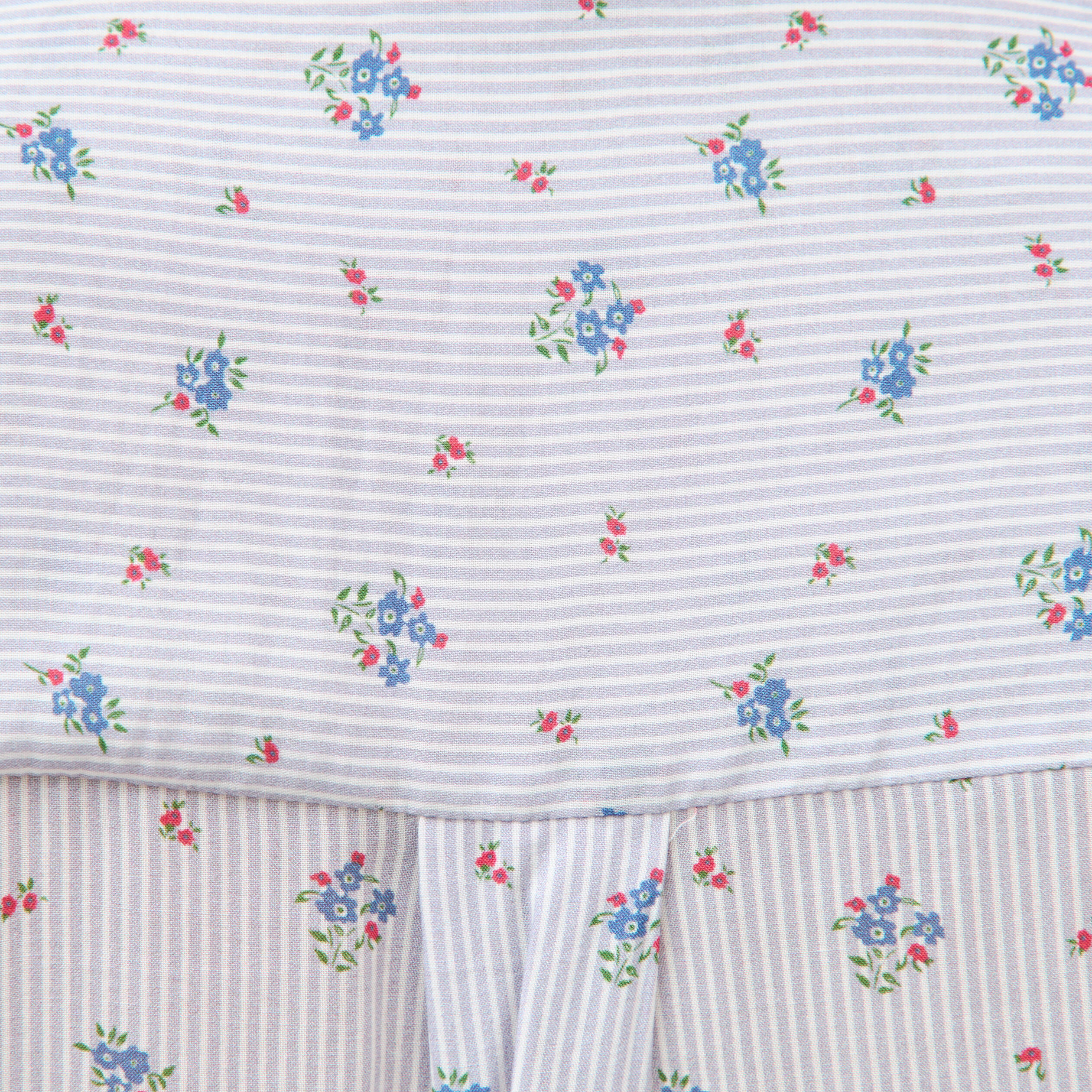 Chemise droite manches longues bleu ciel femme