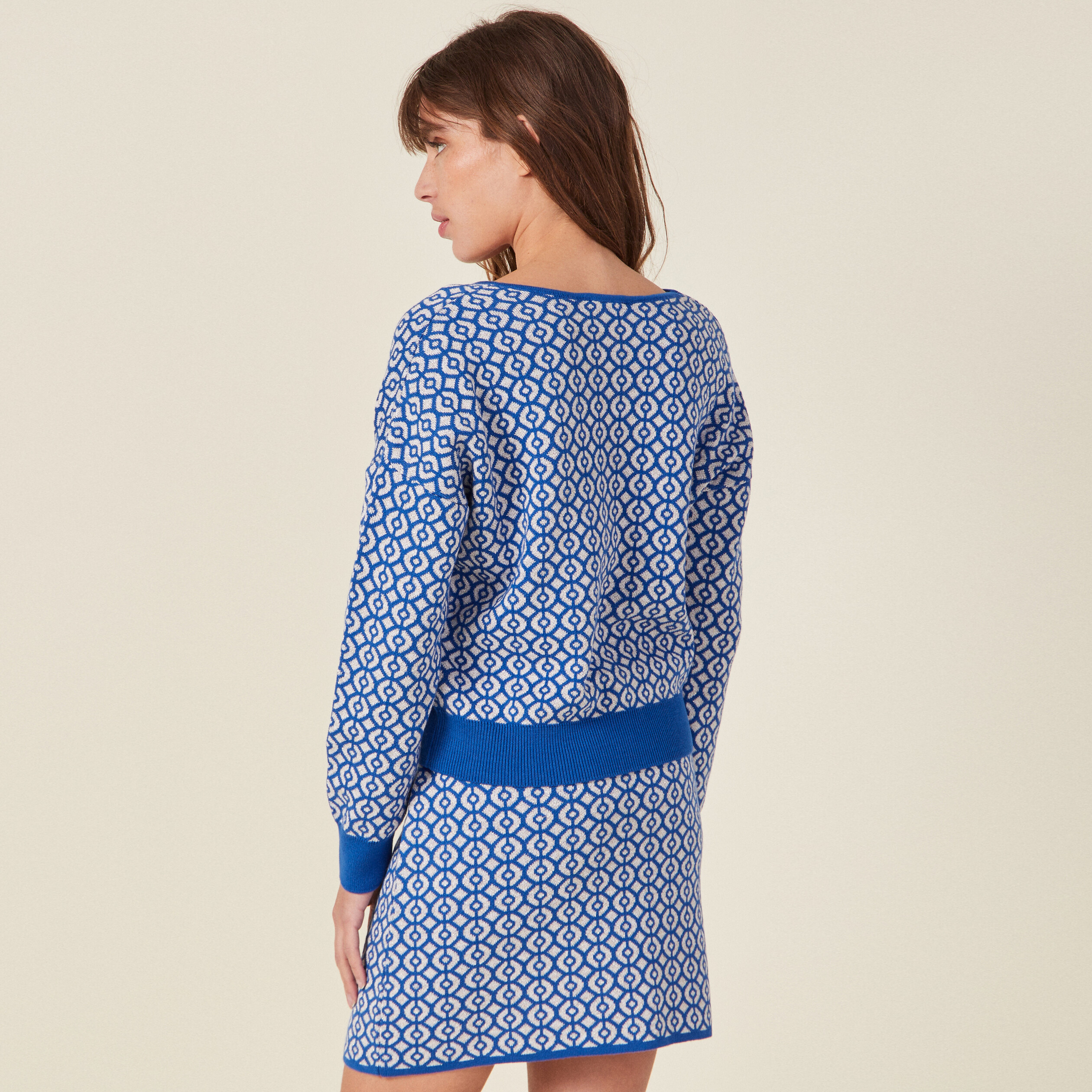 gilet manches longues boutonne bleu femme Gilet manches longues boutonné bleu femme