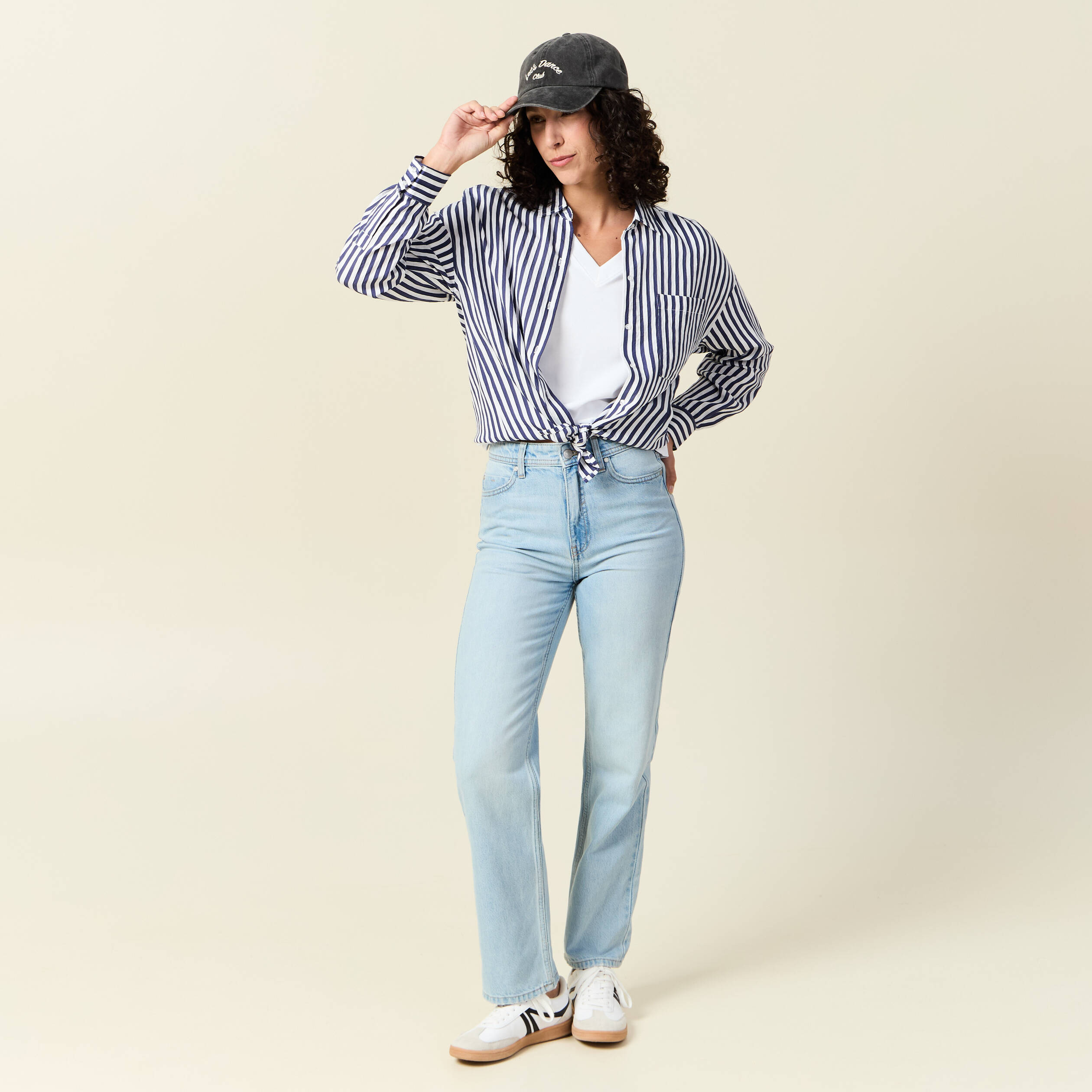 T-shirt manches courtes blanc femme