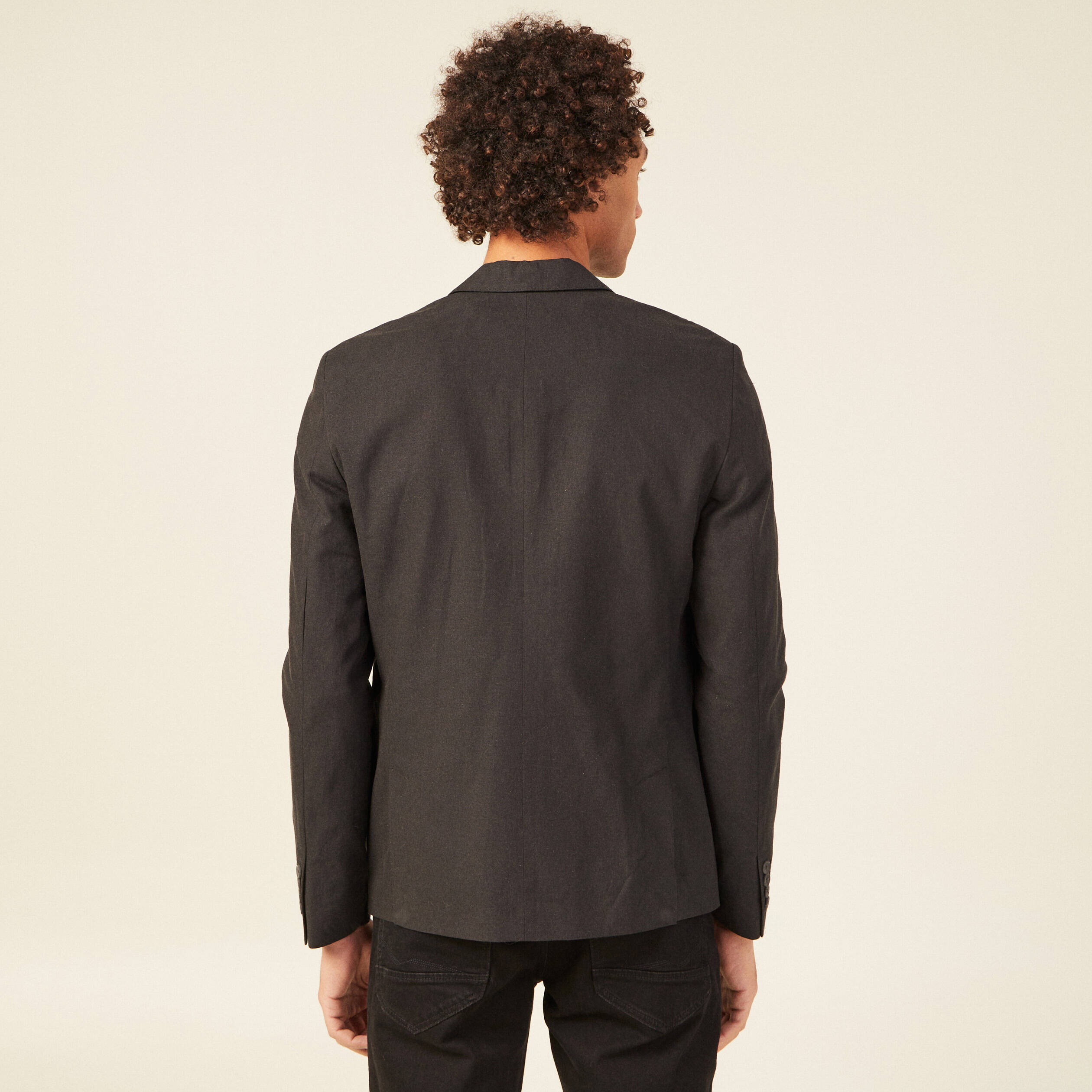 veste blazer boutonnee noir homme Veste blazer boutonnée noir homme