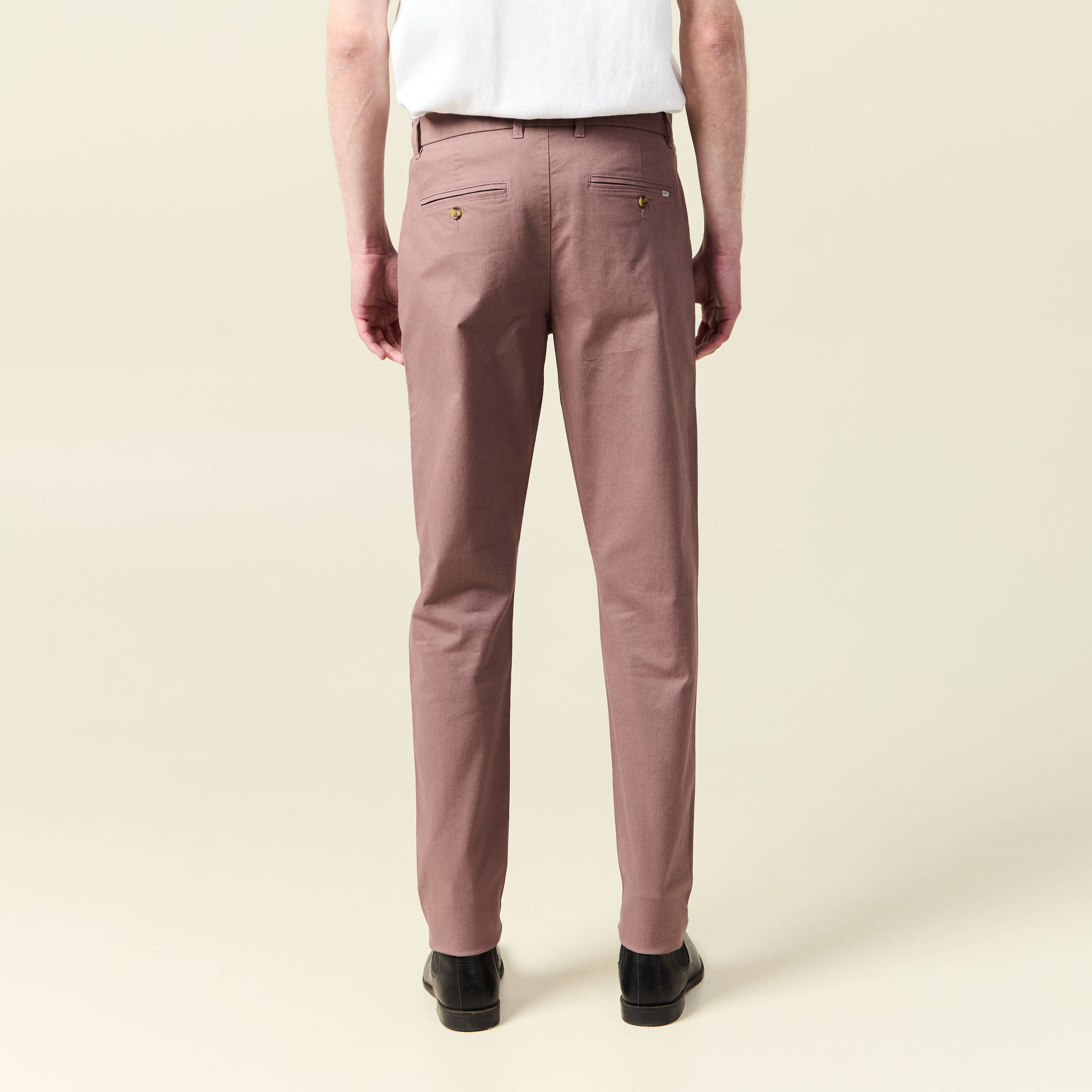 pantalon chino slim vieux rose homme Pantalon chino slim vieux rose homme