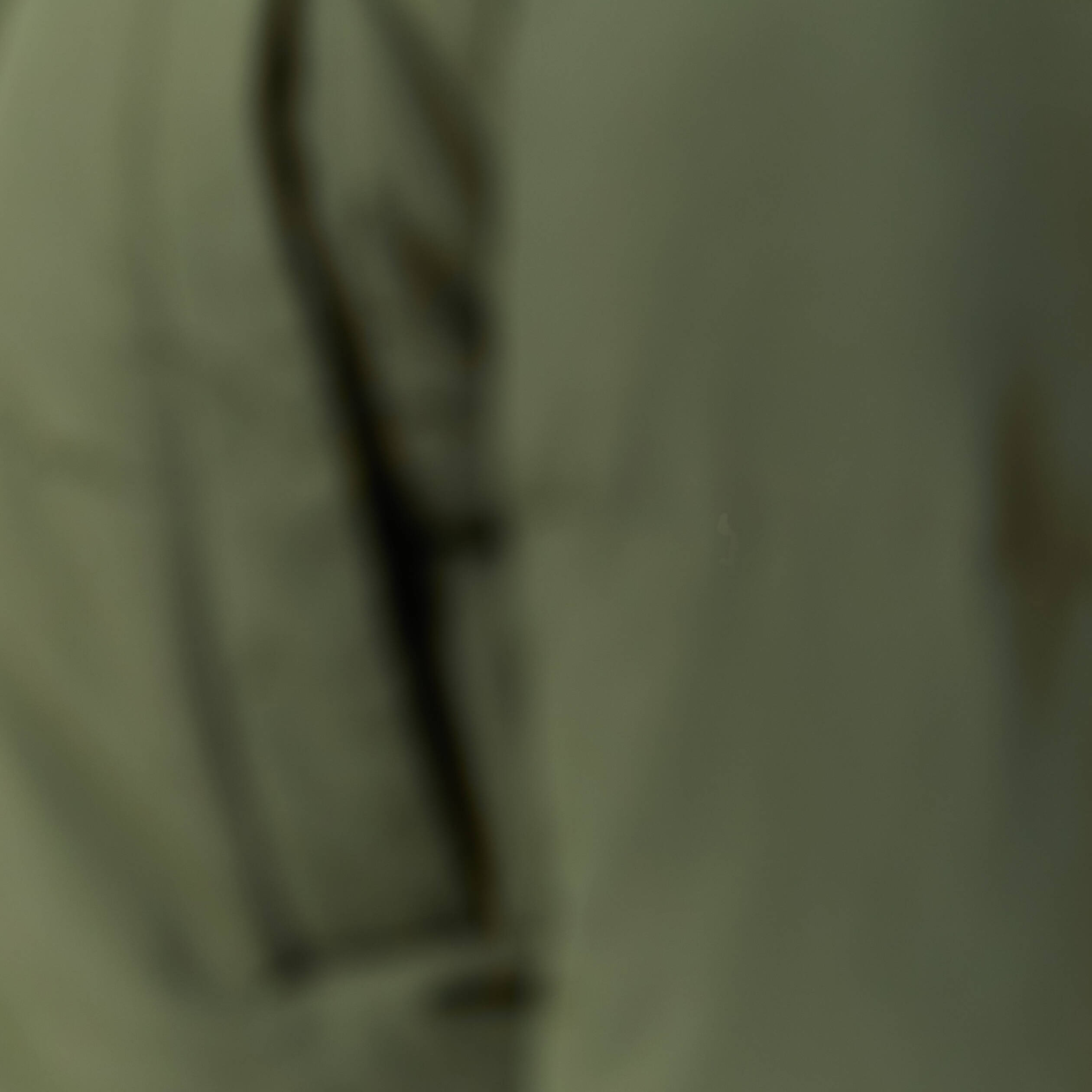 Parka longue droite &agrave; capuche vert kaki homme