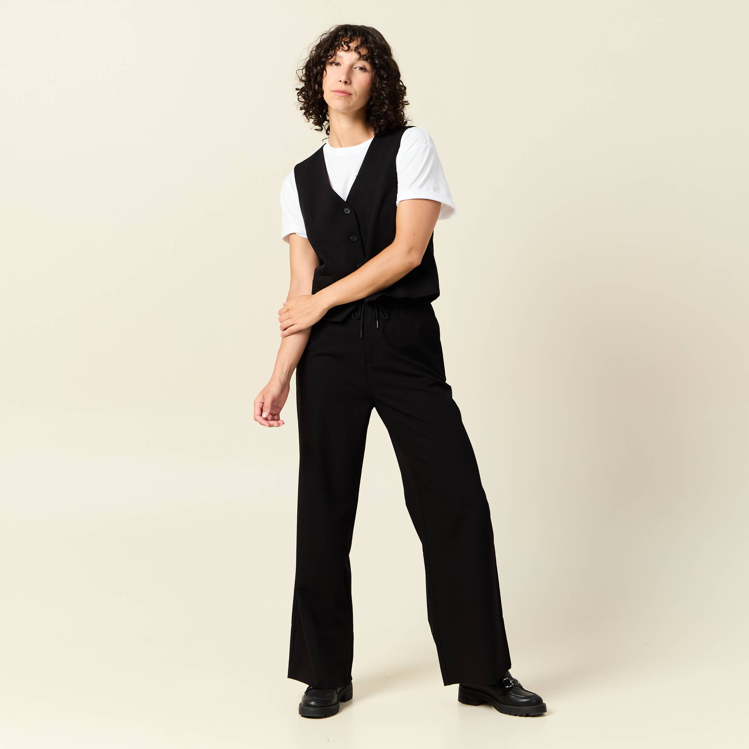veston sans manches noir femme Veston sans manches noir femme