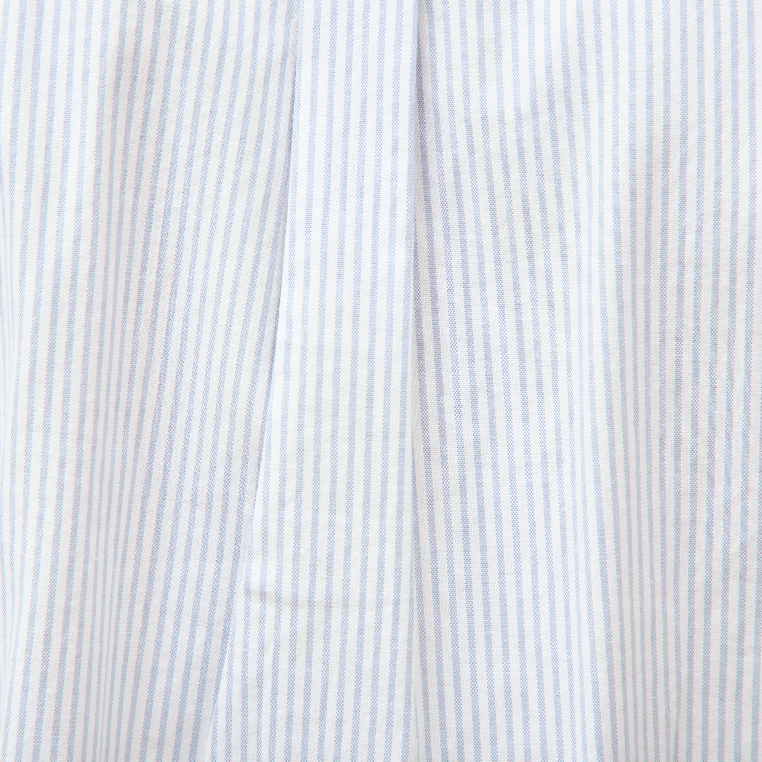 Chemise manches longues col am&eacute;ricain bleu gris homme