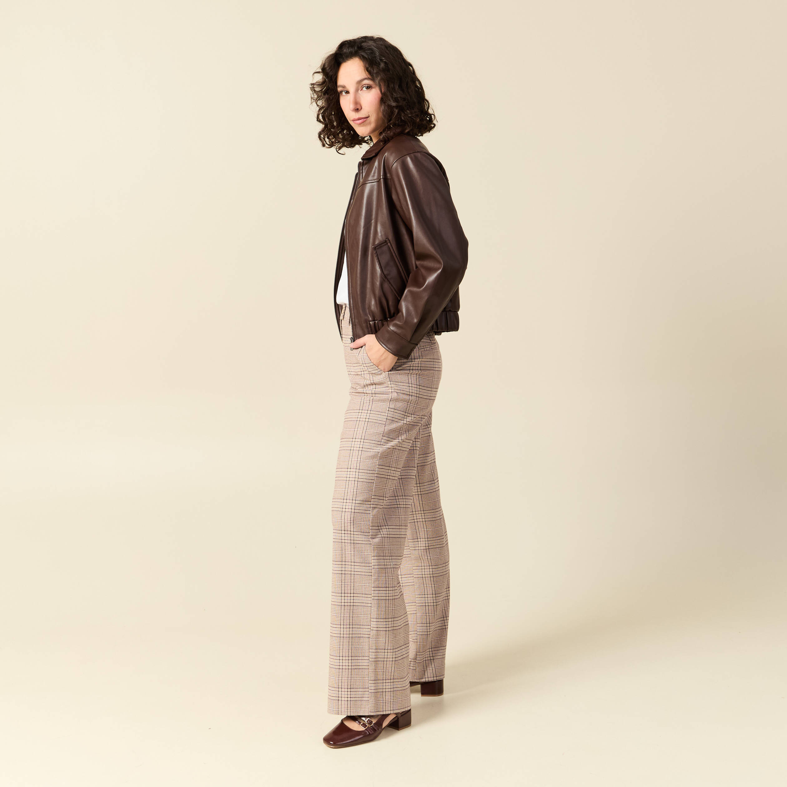 Body manches longues à dos nu - Gris foncé - Femme - 6.00