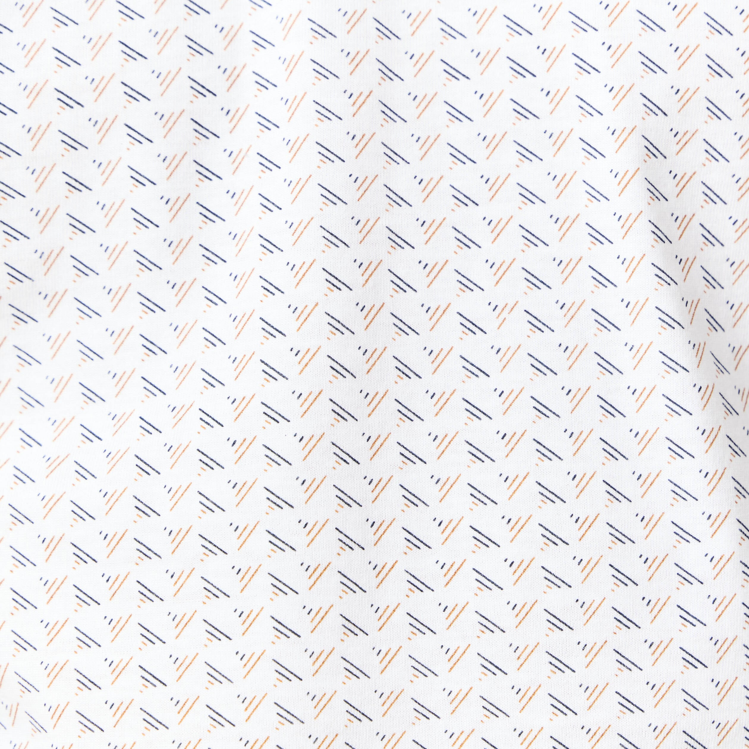 Polo cintr&eacute; en coton manches courtes blanc homme