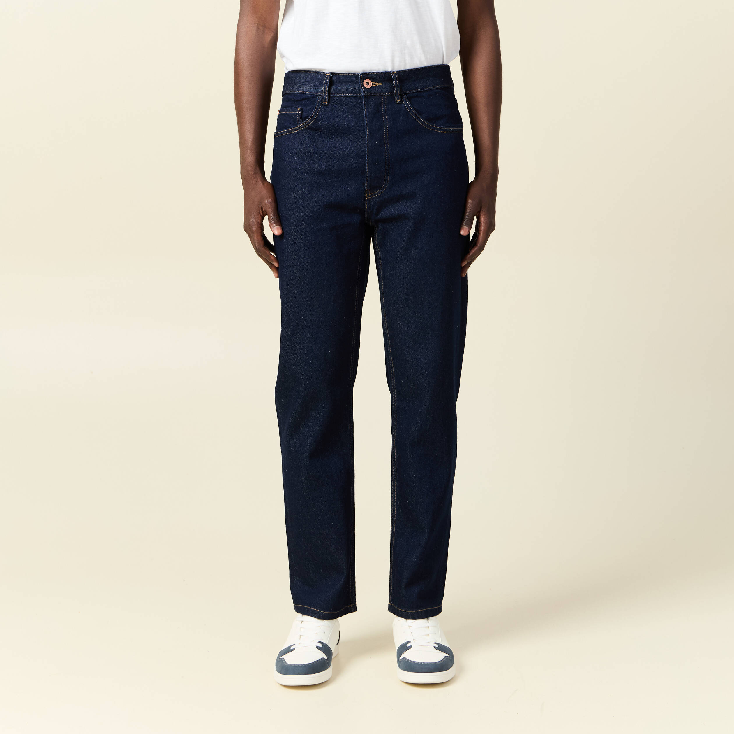 jeans regular tapered denim brut clean homme Jeans regular tapered denim brut clean homme