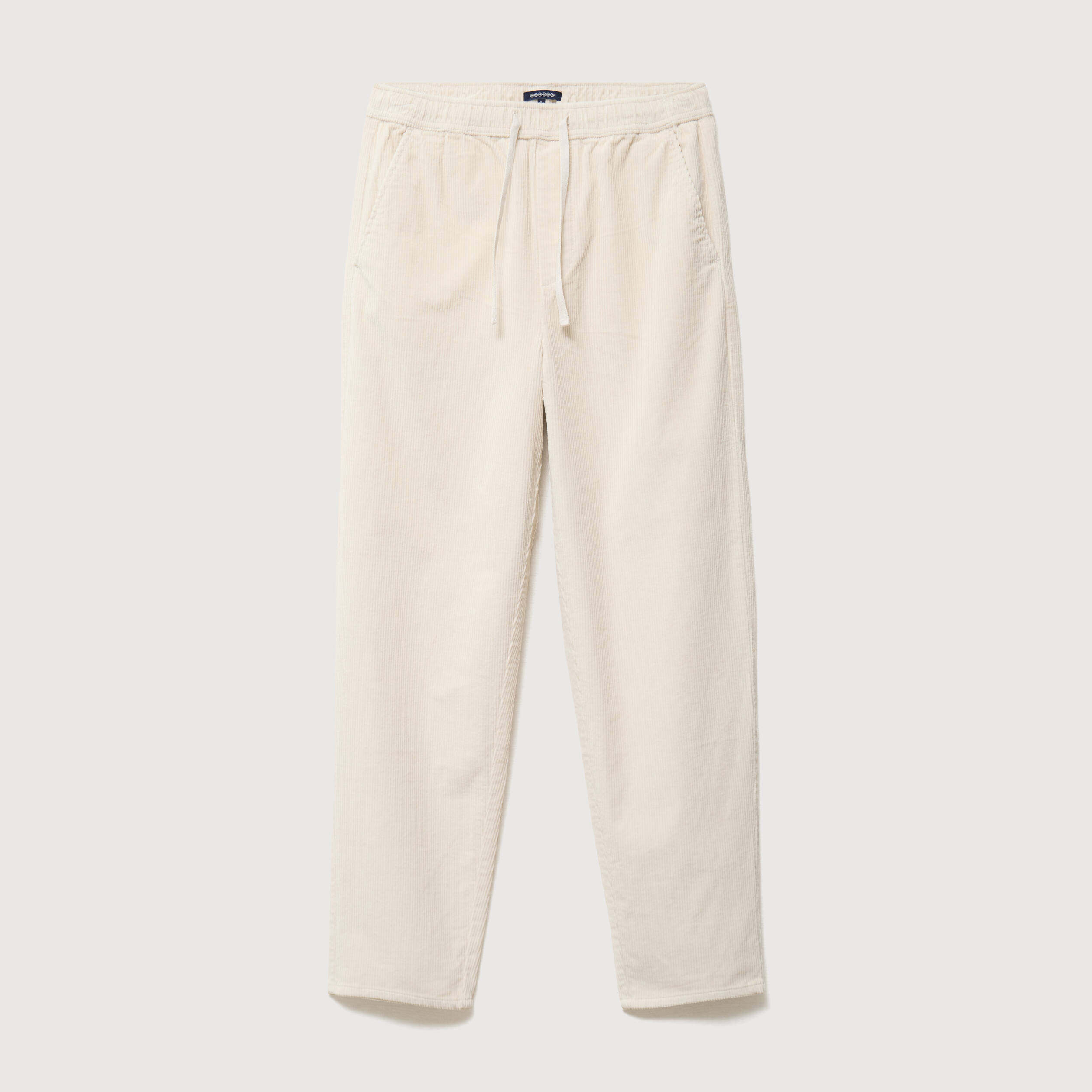 Pantalon large en velours ecru homme