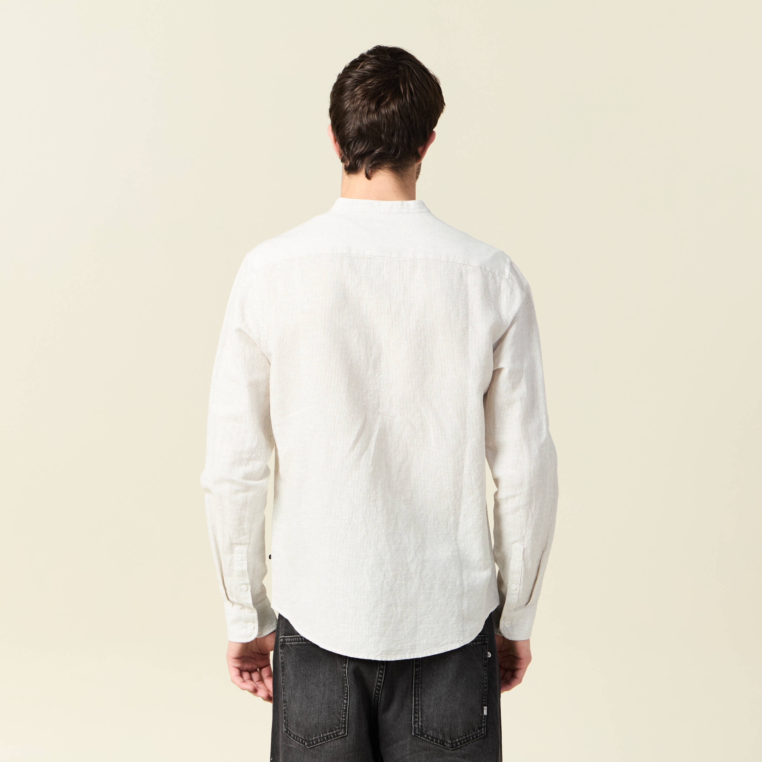chemise manches longues gris homme Chemise manches longues gris homme