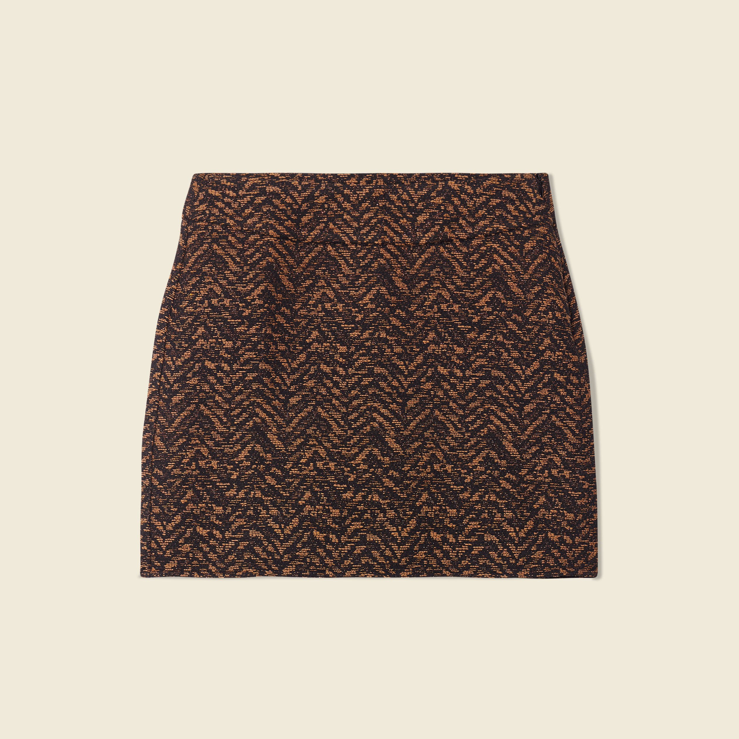Jupe moulante camel femme