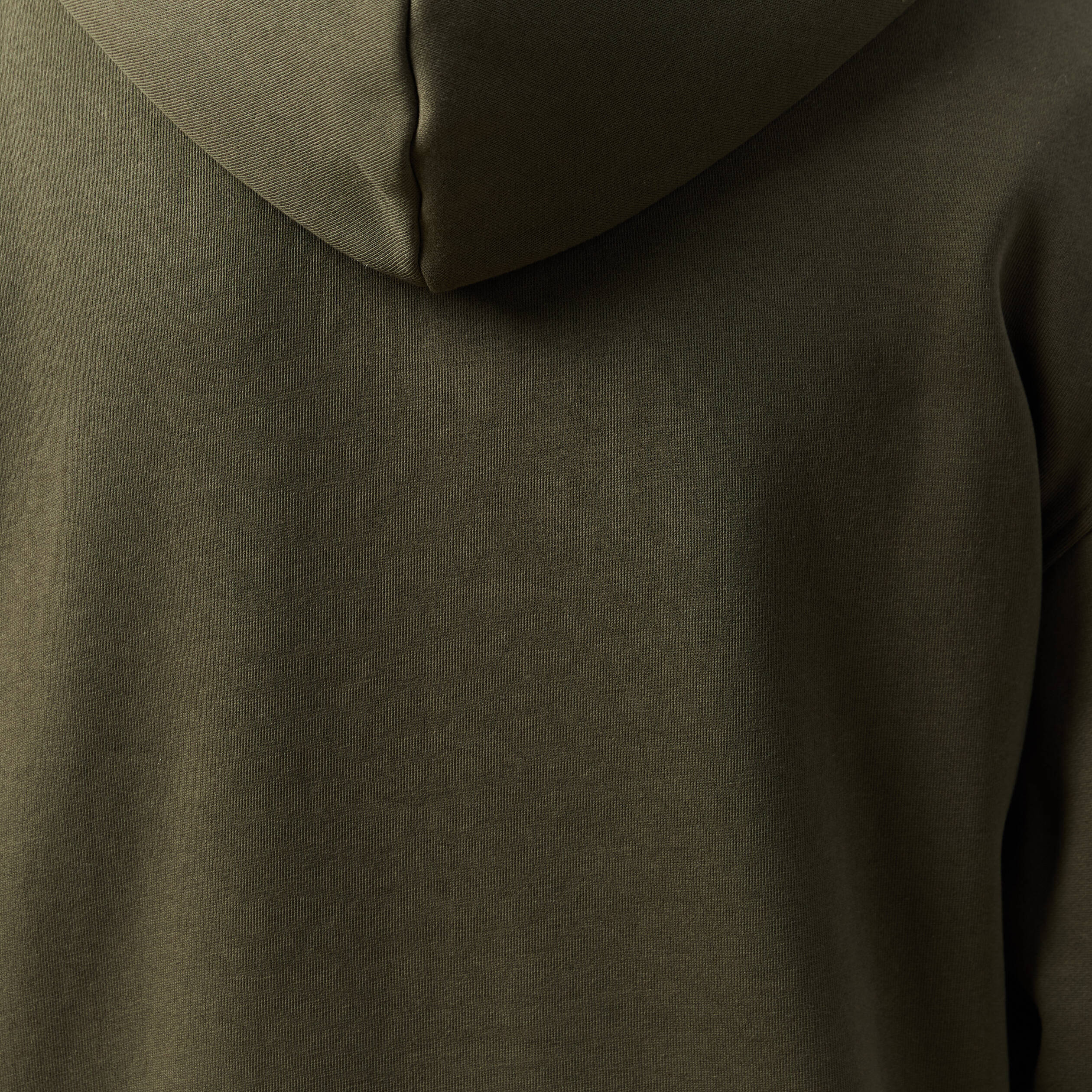 Sweat effet polaire manches longues vert kaki homme
