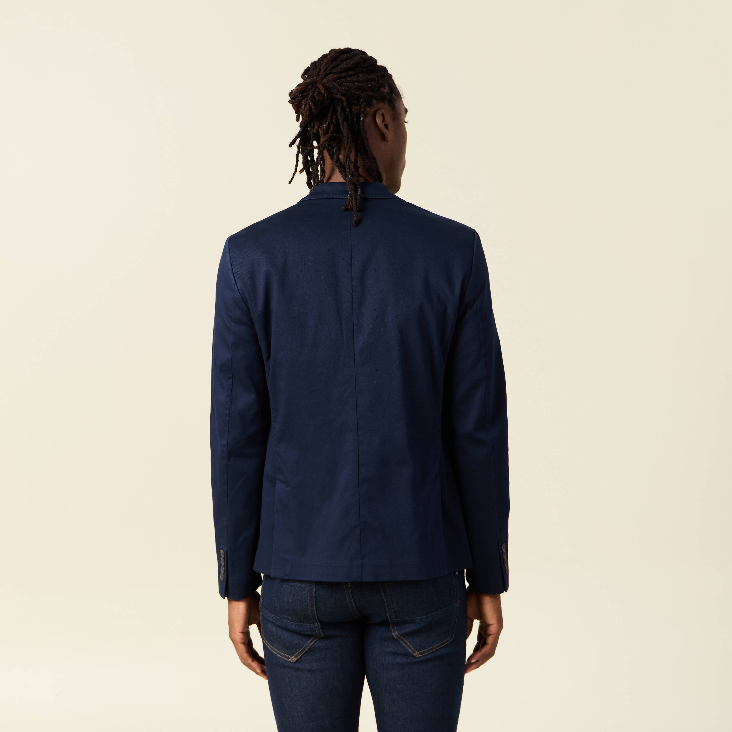 Veste Costume Homme Esprit - Slim Fit - Tissu Mélangé Qualité - 2 Boutons - Pour Occasions Habillées Ou Décontractées