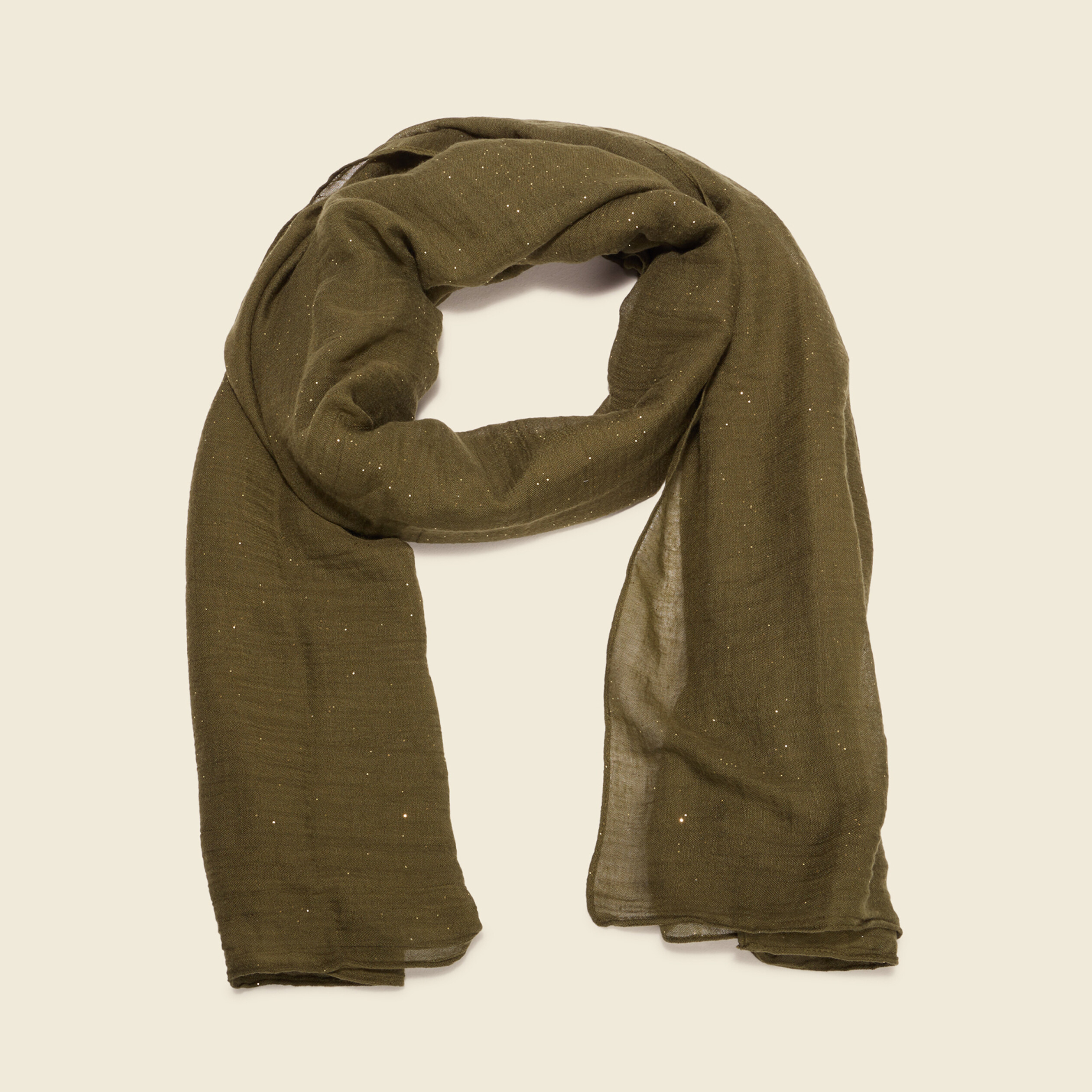 Foulard vert kaki femme