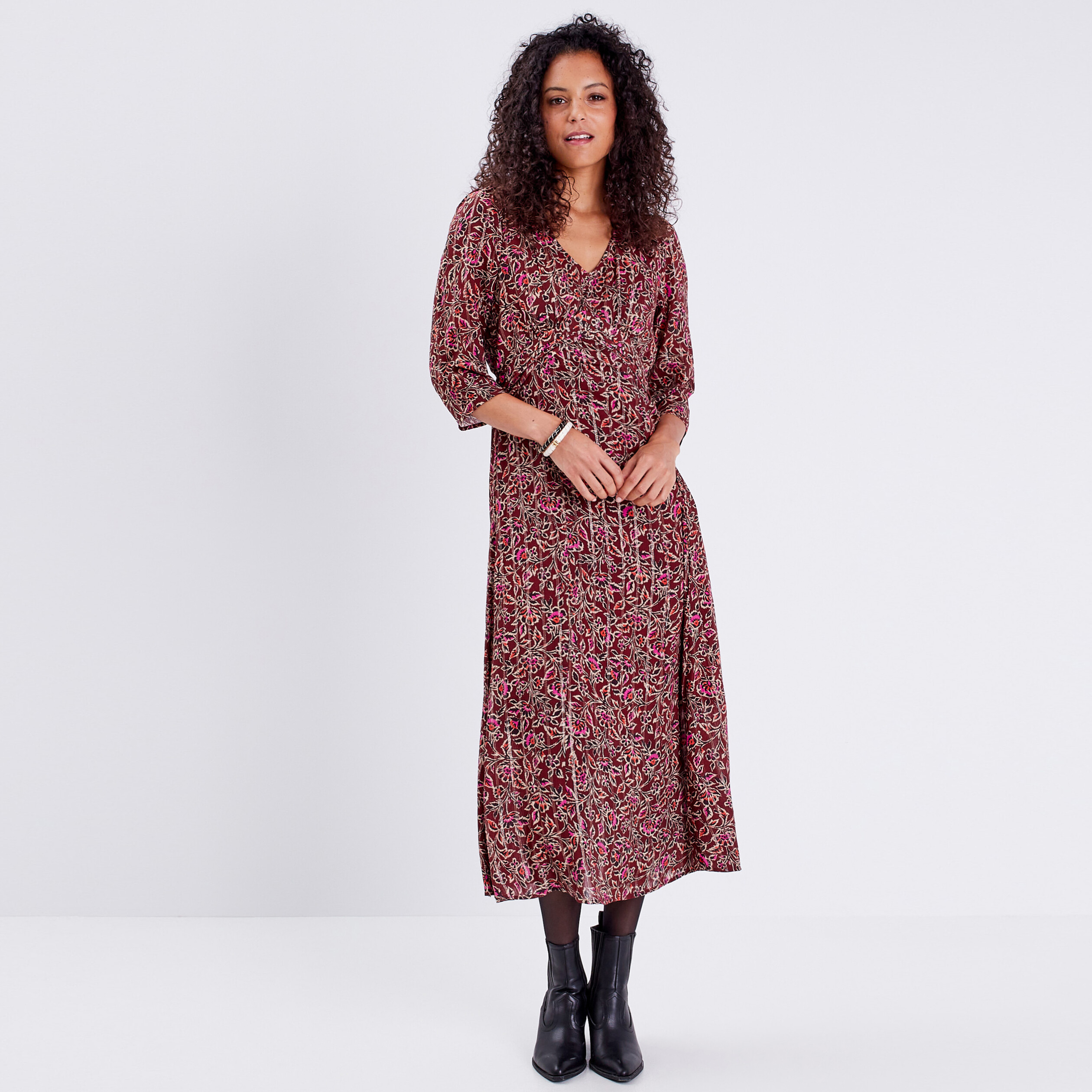 Robe sales marron longue