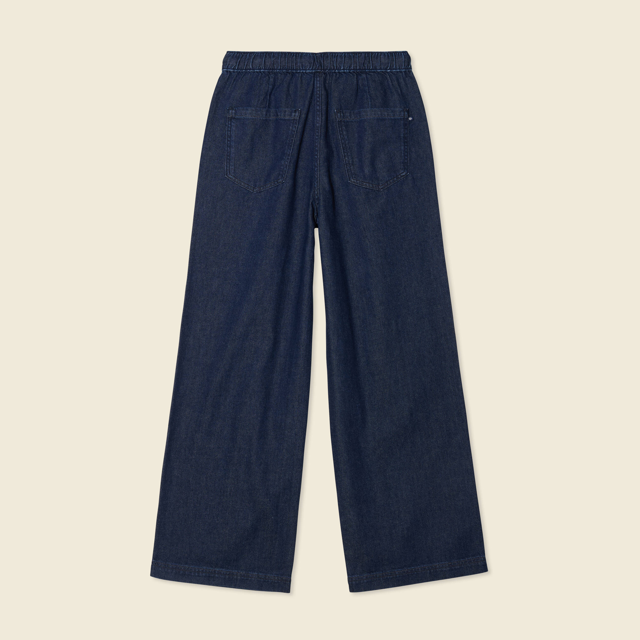 jeans jogging elastique denim brut rinse femme Jeans jogging élastiqué denim brut rinse femme