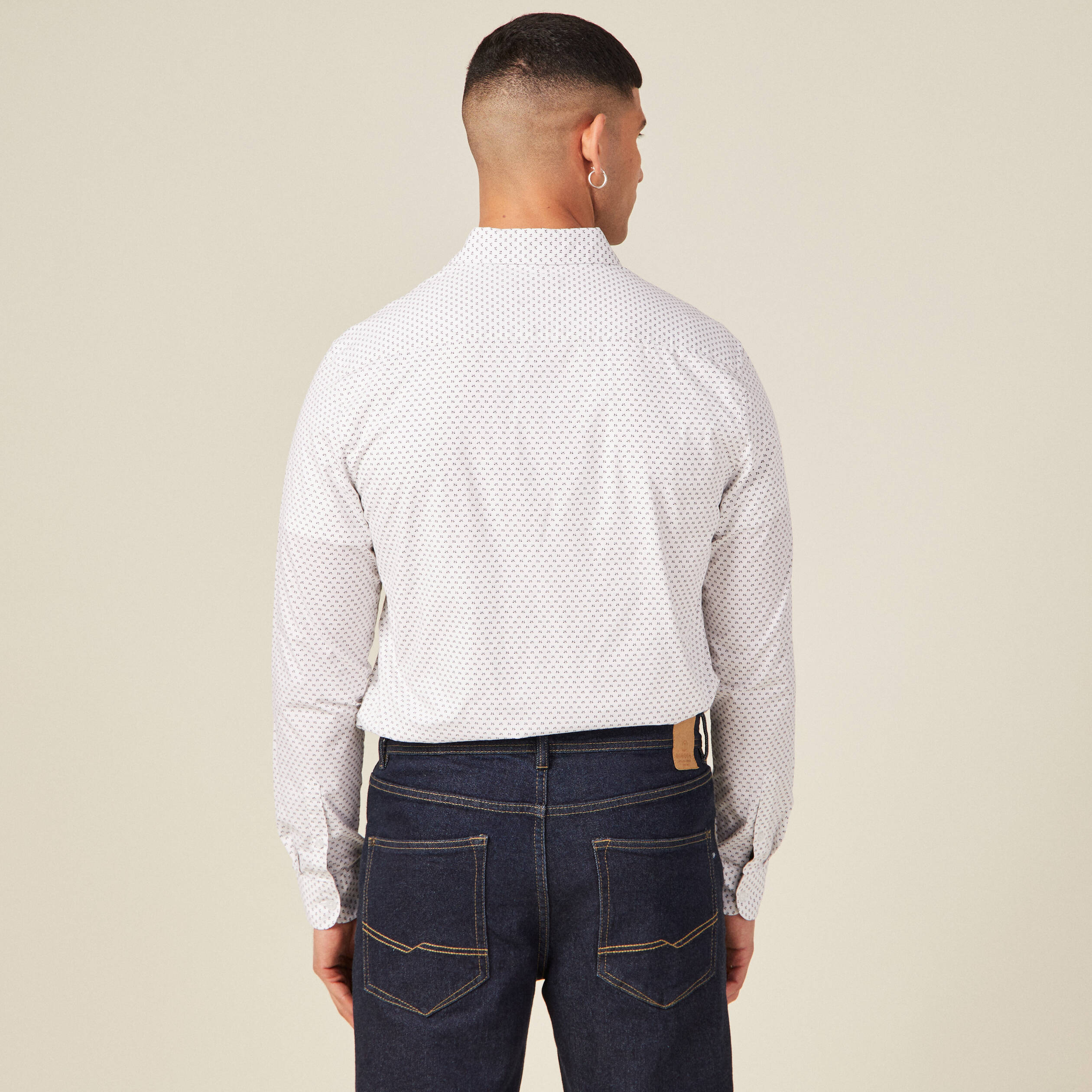 Chemise éco-responsable blanc homme