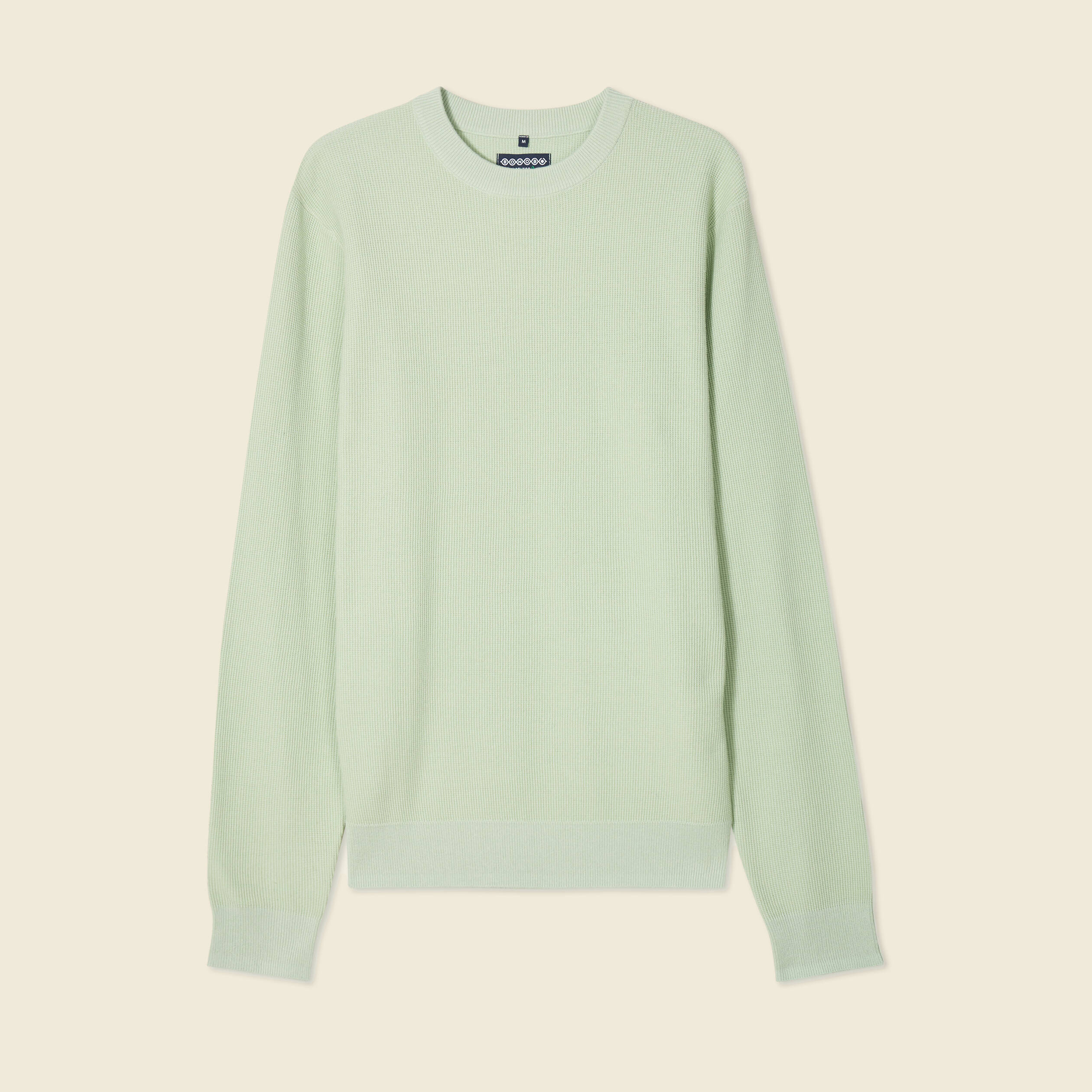 pull eco responsable vert clair homme Pull éco-responsable vert clair homme