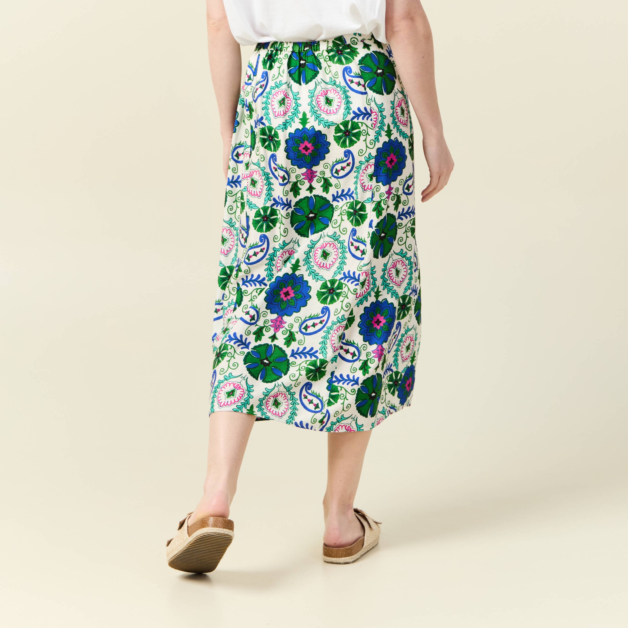 jupe longue fluide blanc femme Jupe longue fluide blanc femme