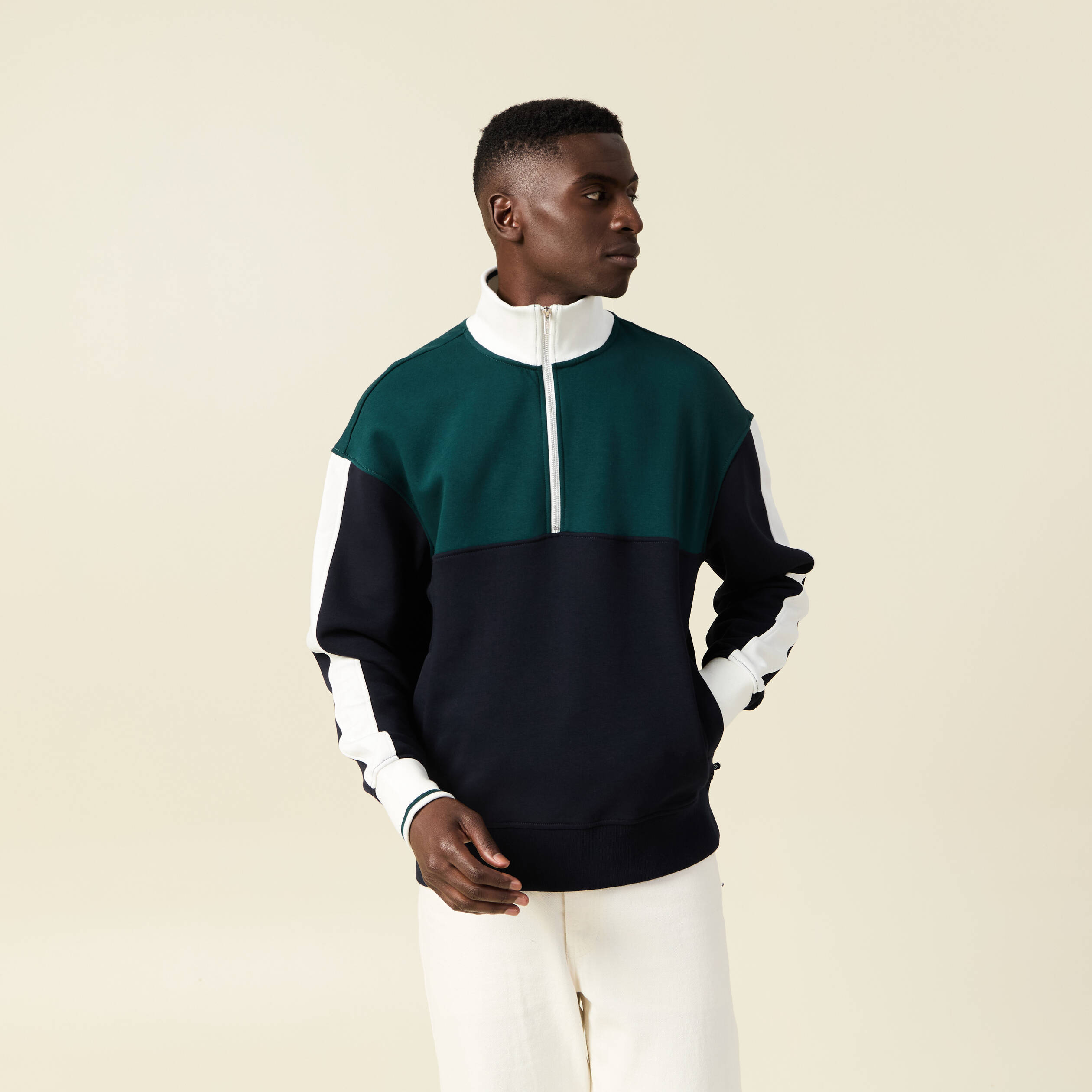 sweat manches longues bleu marine homme Sweat manches longues bleu marine homme