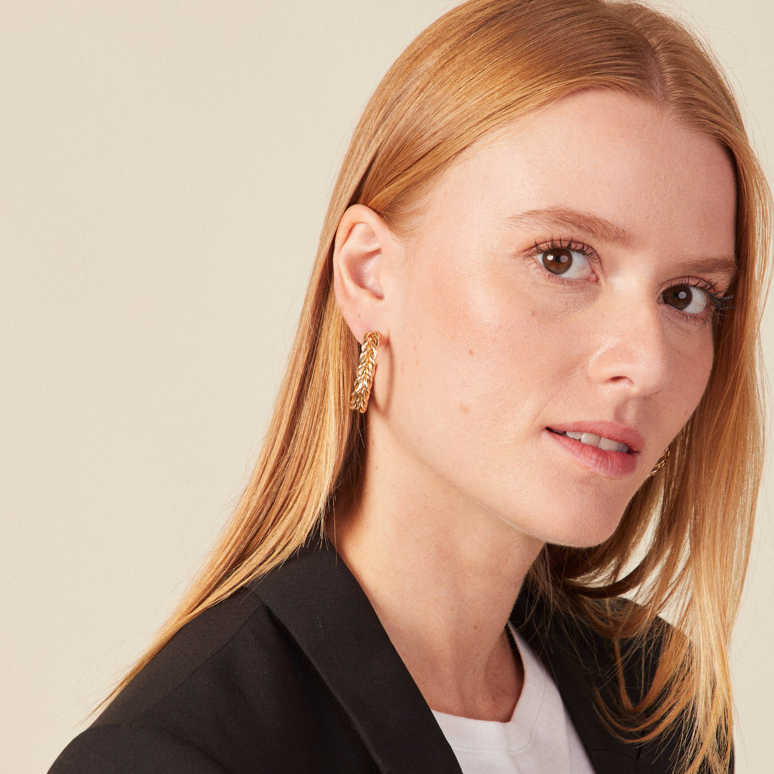 Boucles d'oreilles créoles couleur or femme