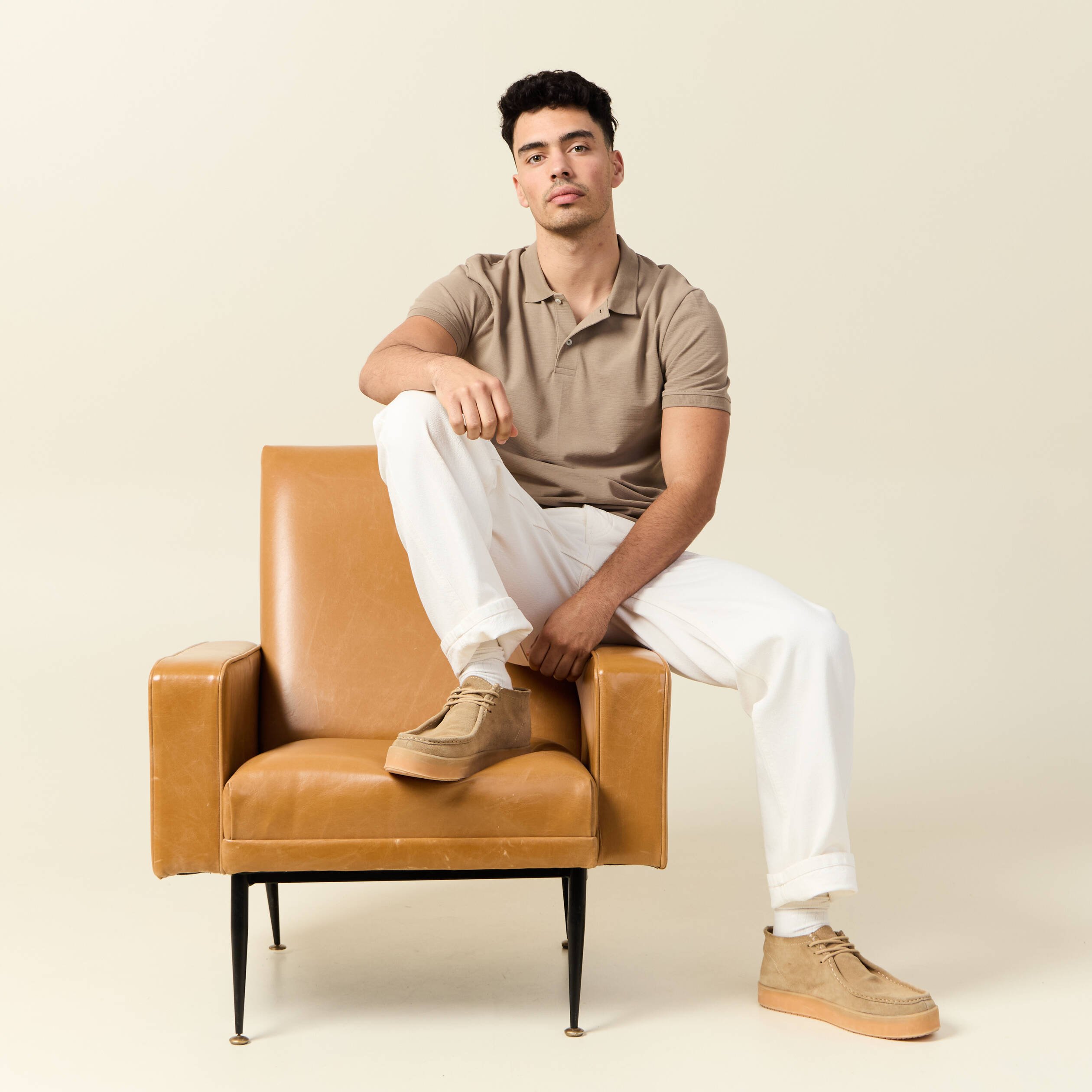 polo eco responsable taupe homme Polo éco-responsable taupe homme