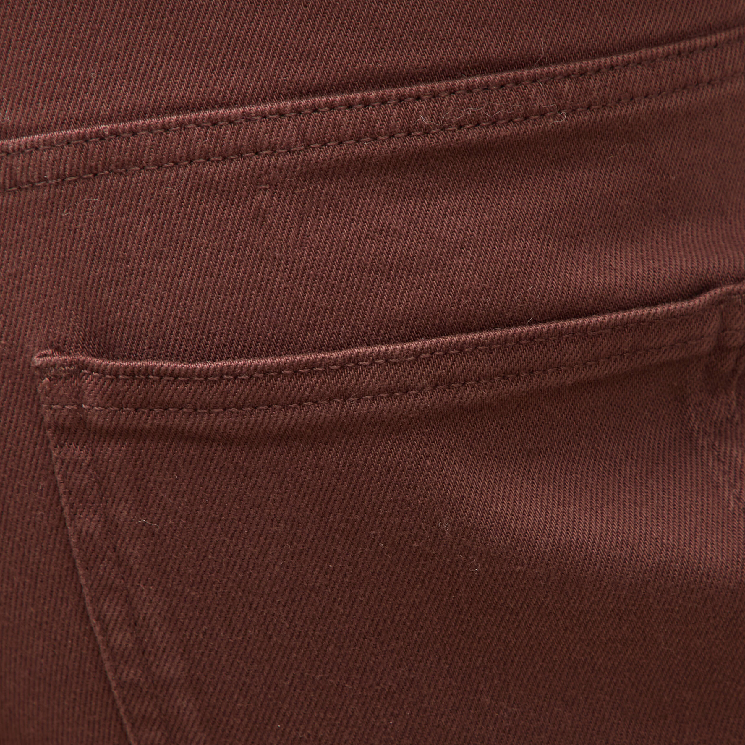 Jeans flare taille haute marron femme