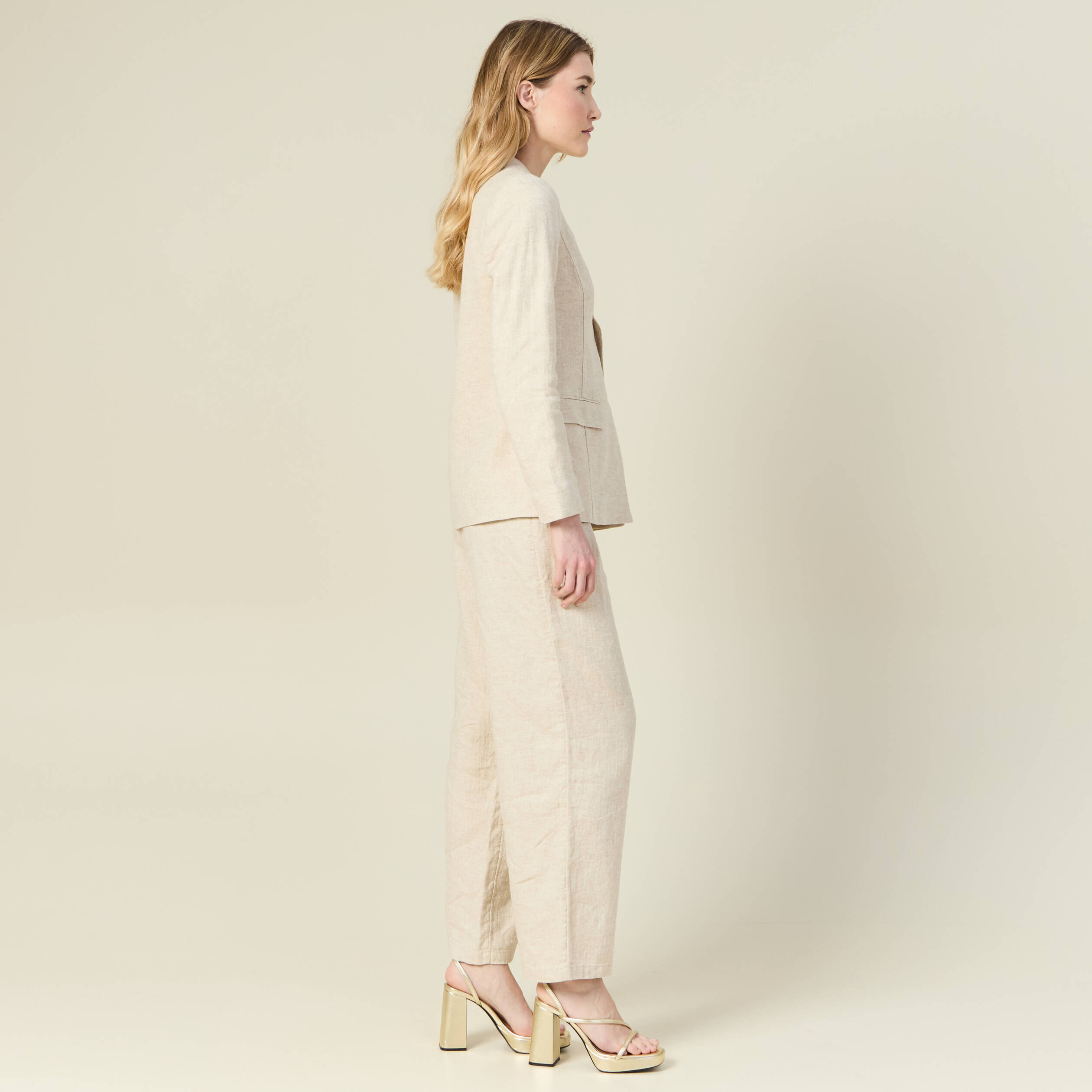 Veste esprit blazer sable femme