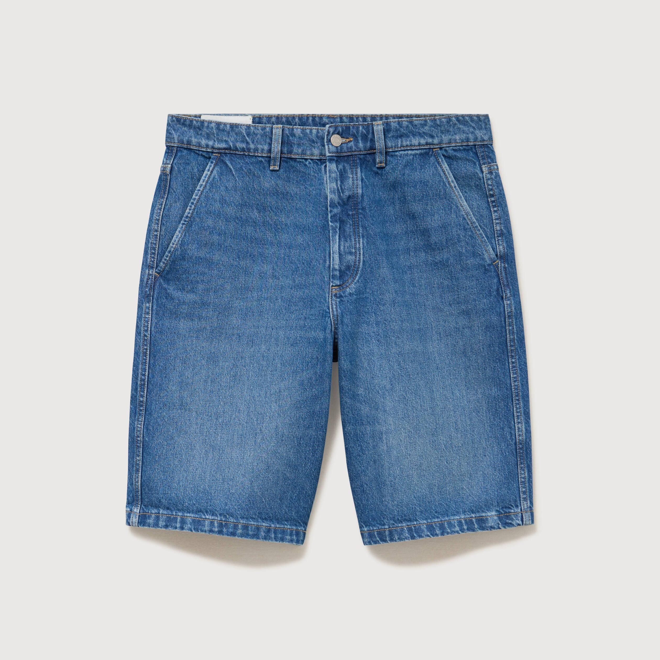 Bermuda en jean coton denim stone homme