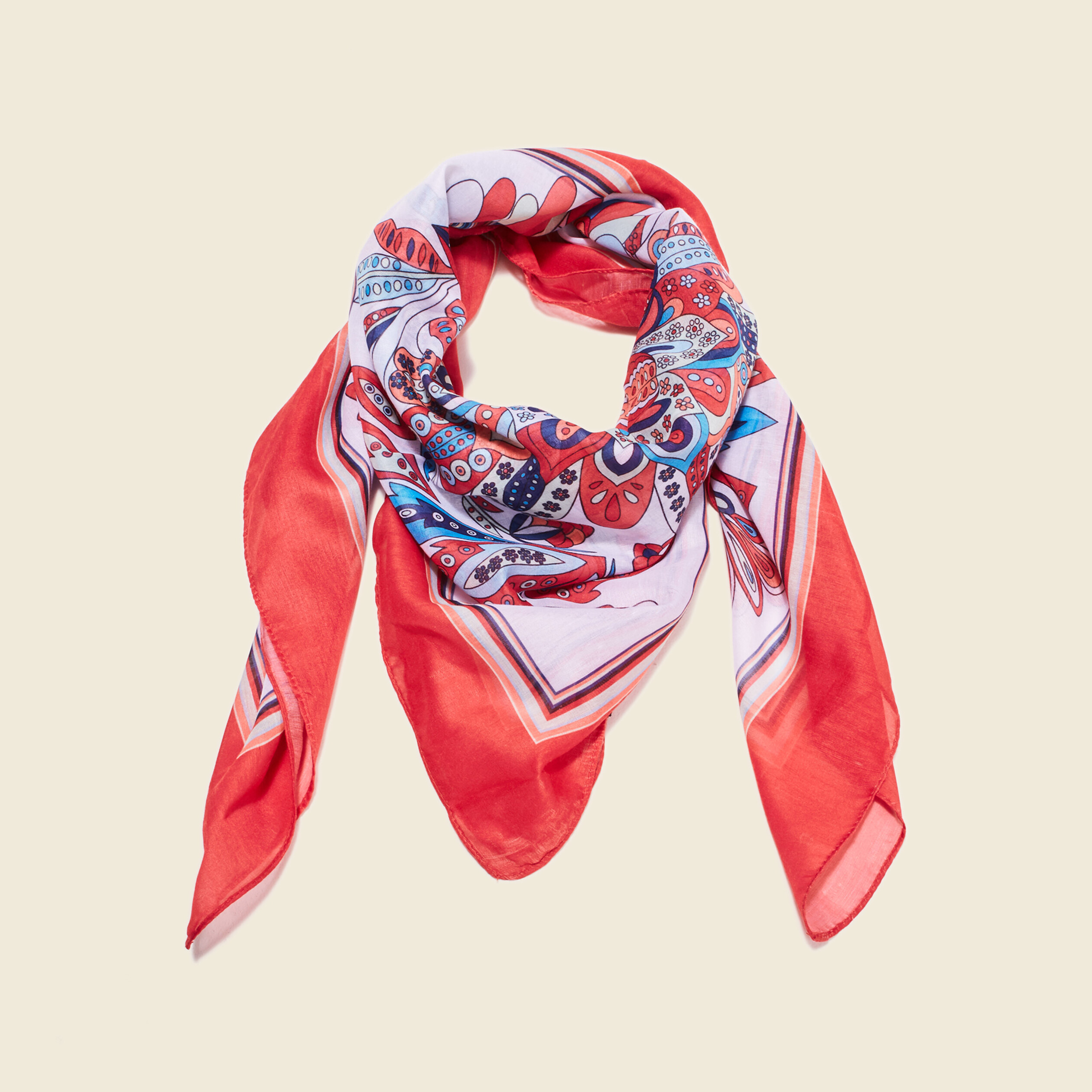 Foulard rose fushia femme