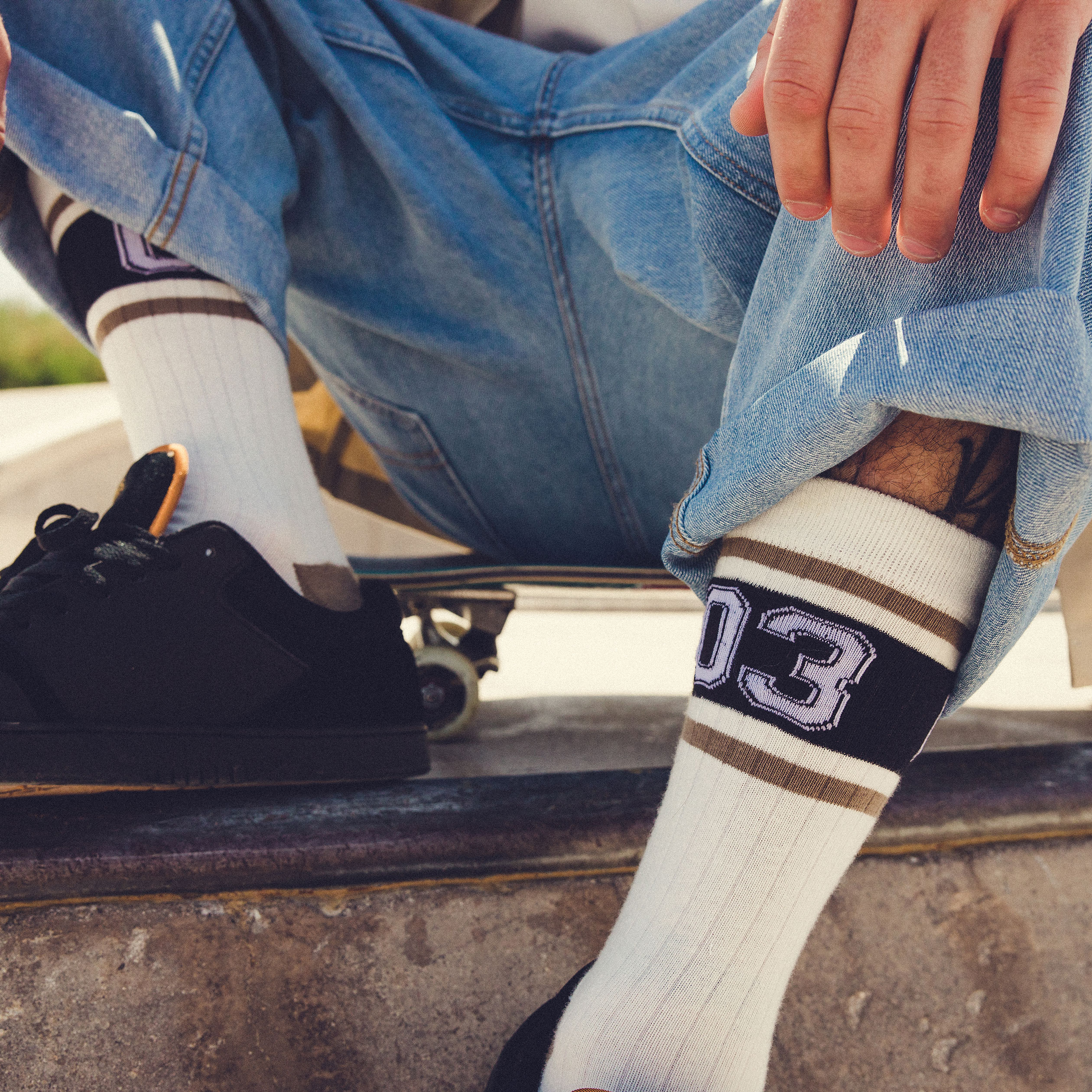 Lot 2 paires chaussettes beige homme