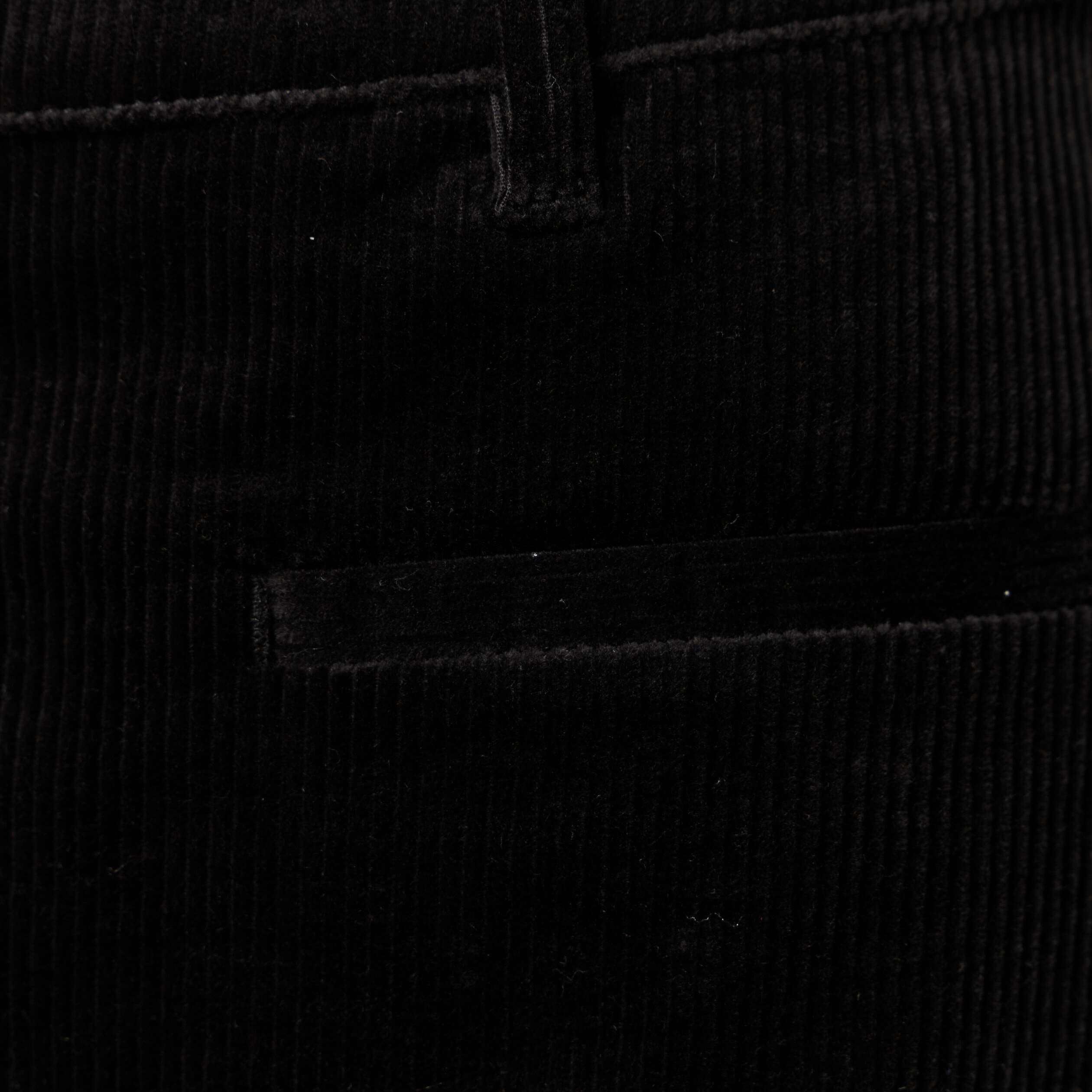 Jupe droite velours noir femme