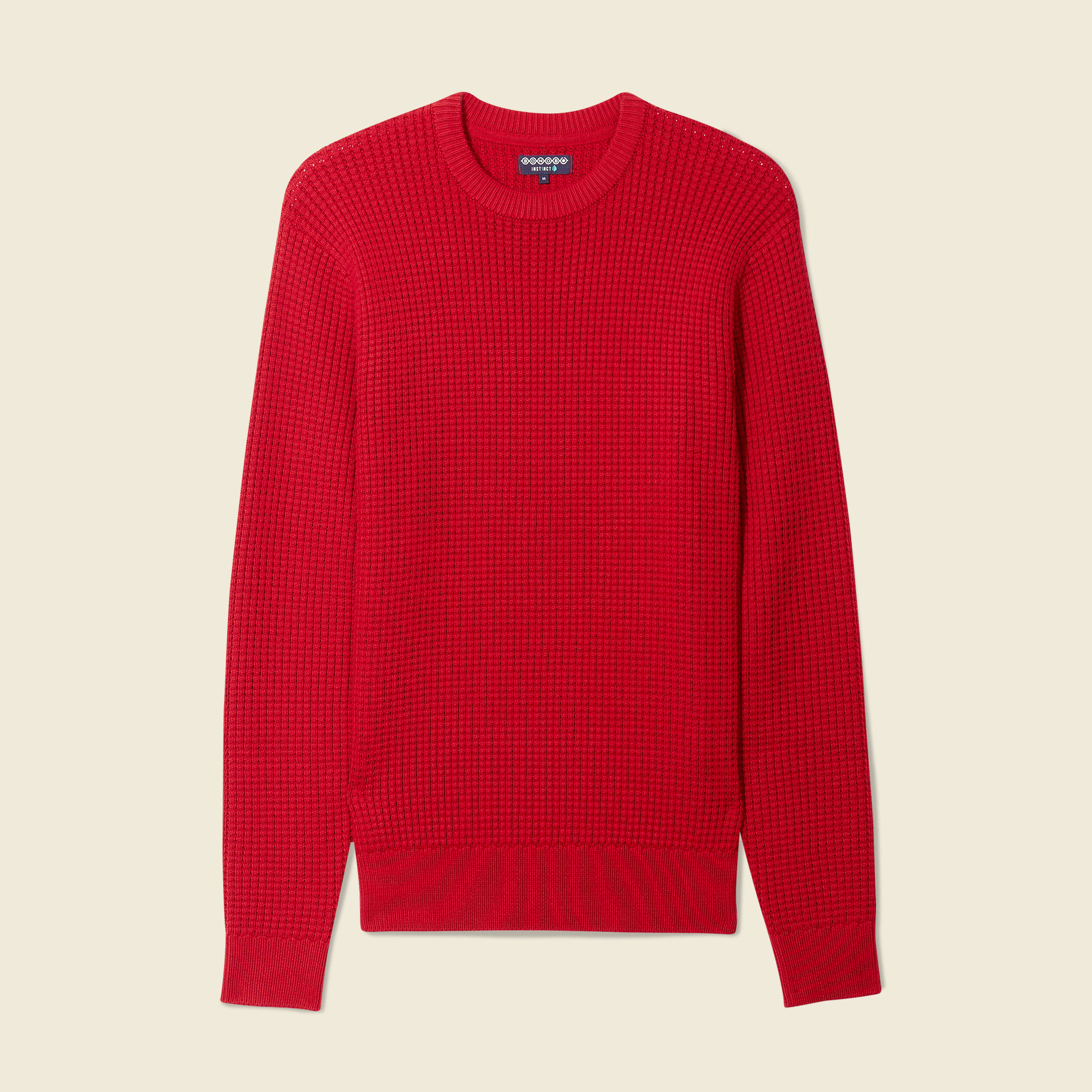 Pull homme à col roulé avec cachemire - rouge érable