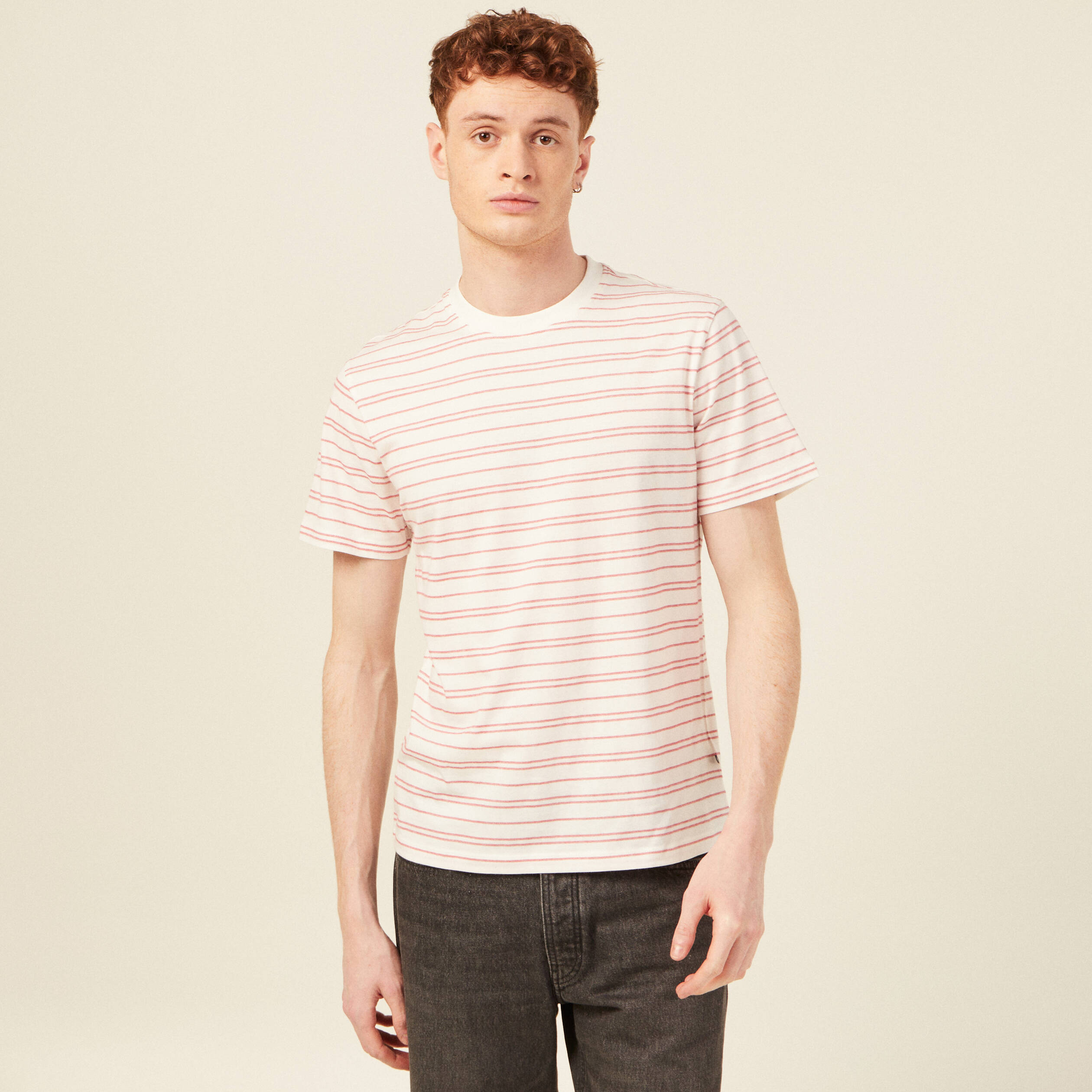 t shirt eco responsable ecru homme T-shirt éco-responsable ecru homme