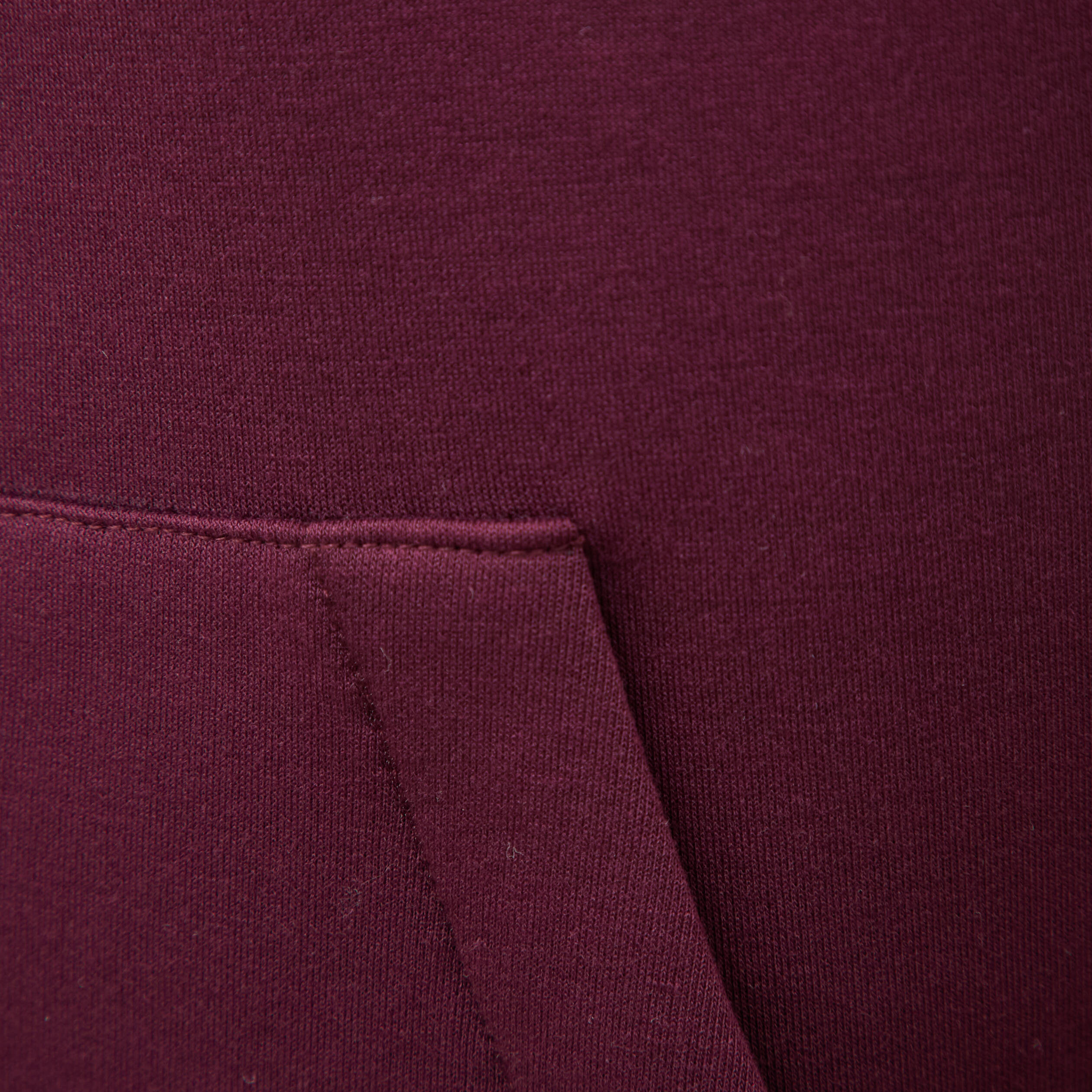 Sweat ample &agrave; capuche manches longues prune homme