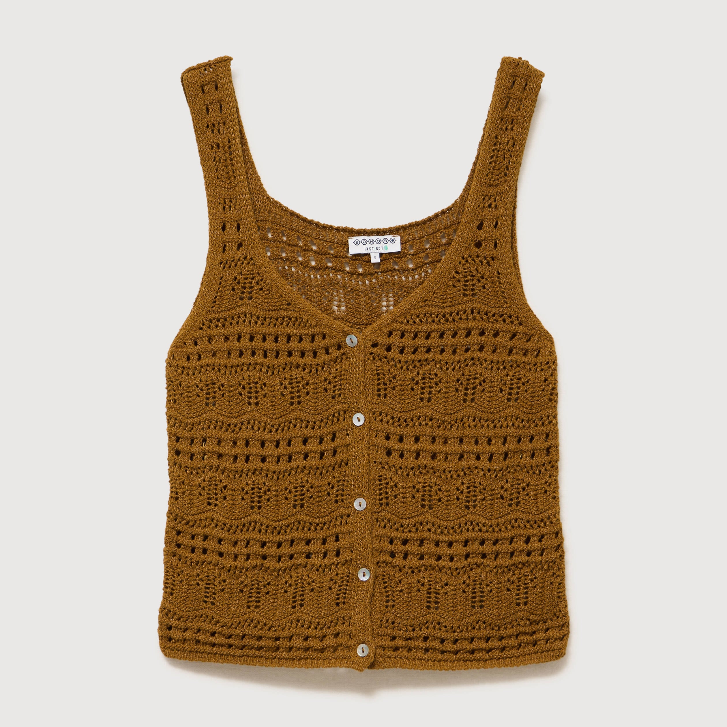 D&eacute;bardeur d&eacute;collet&eacute; bretelles vert olive femme
