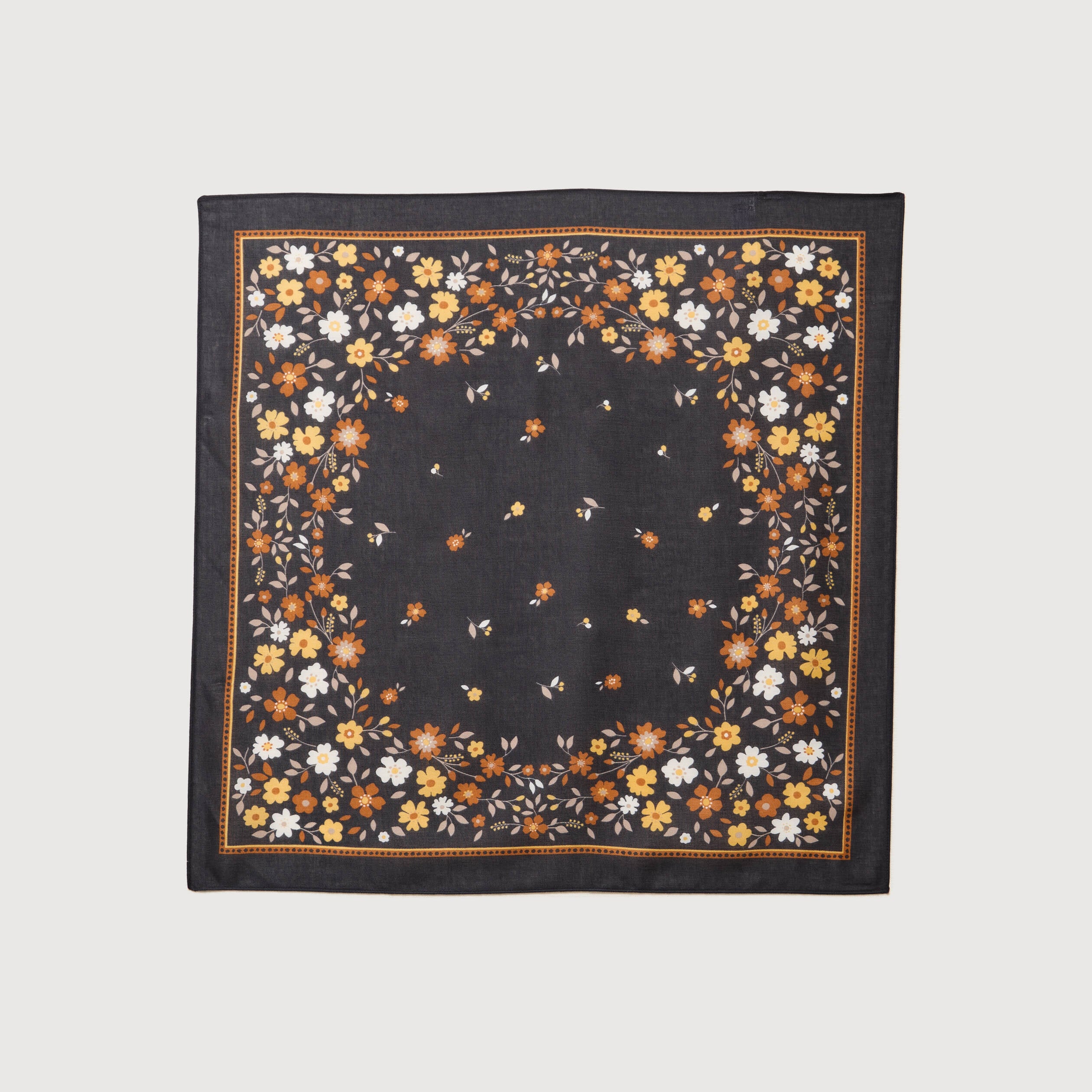 Foulard noir femme