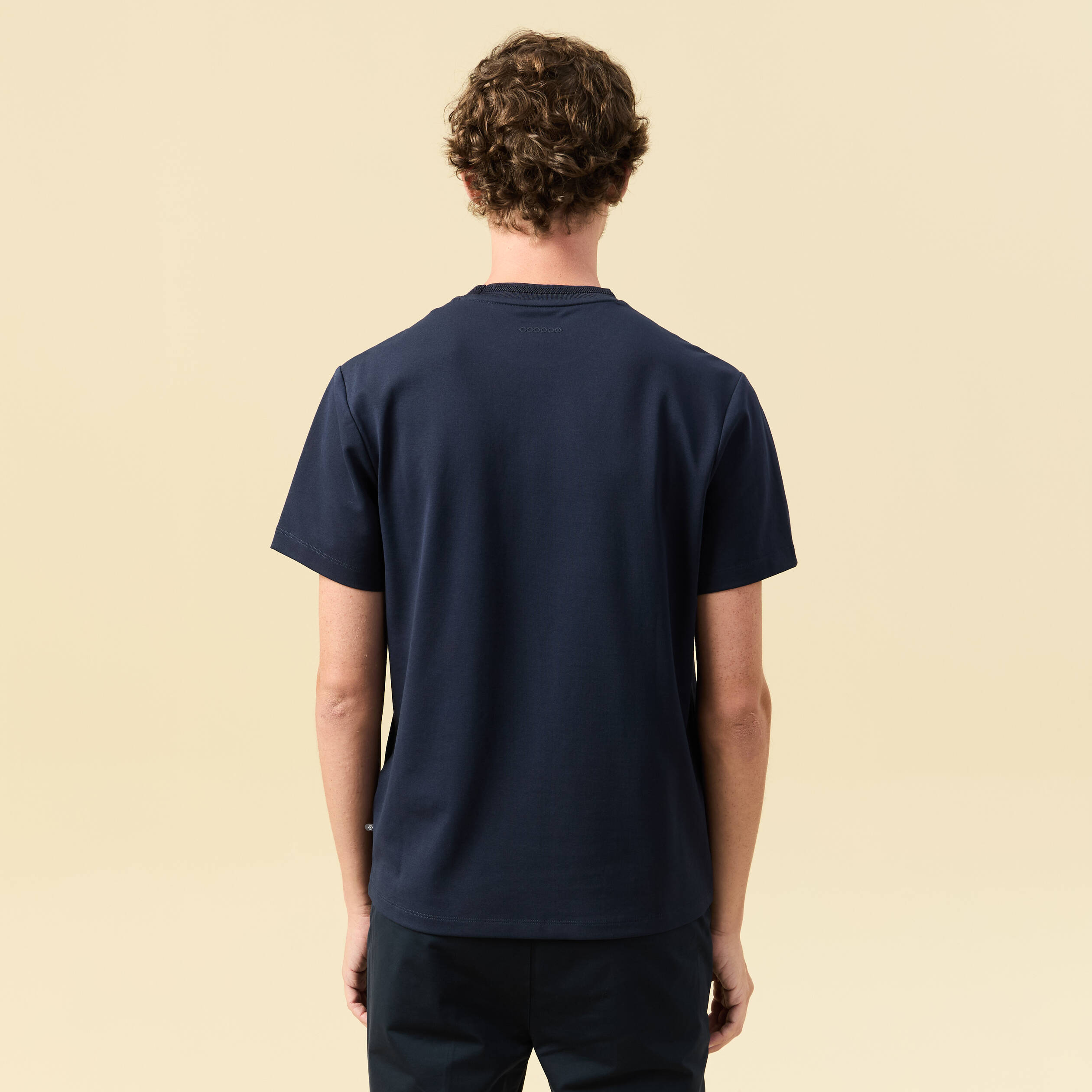 T-shirt manches courtes bleu marine homme