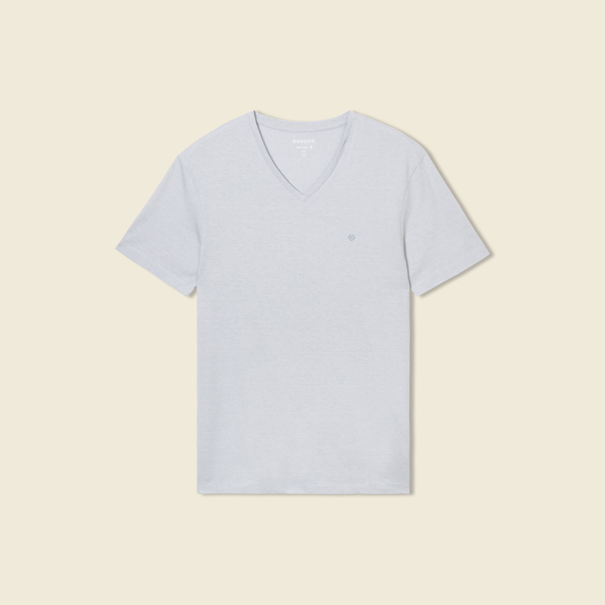 T-Shirt Homme Col V Manches Courtes Coton Respirant Slim Fit - Haut Décontracté Quotidien Ultra Confortable