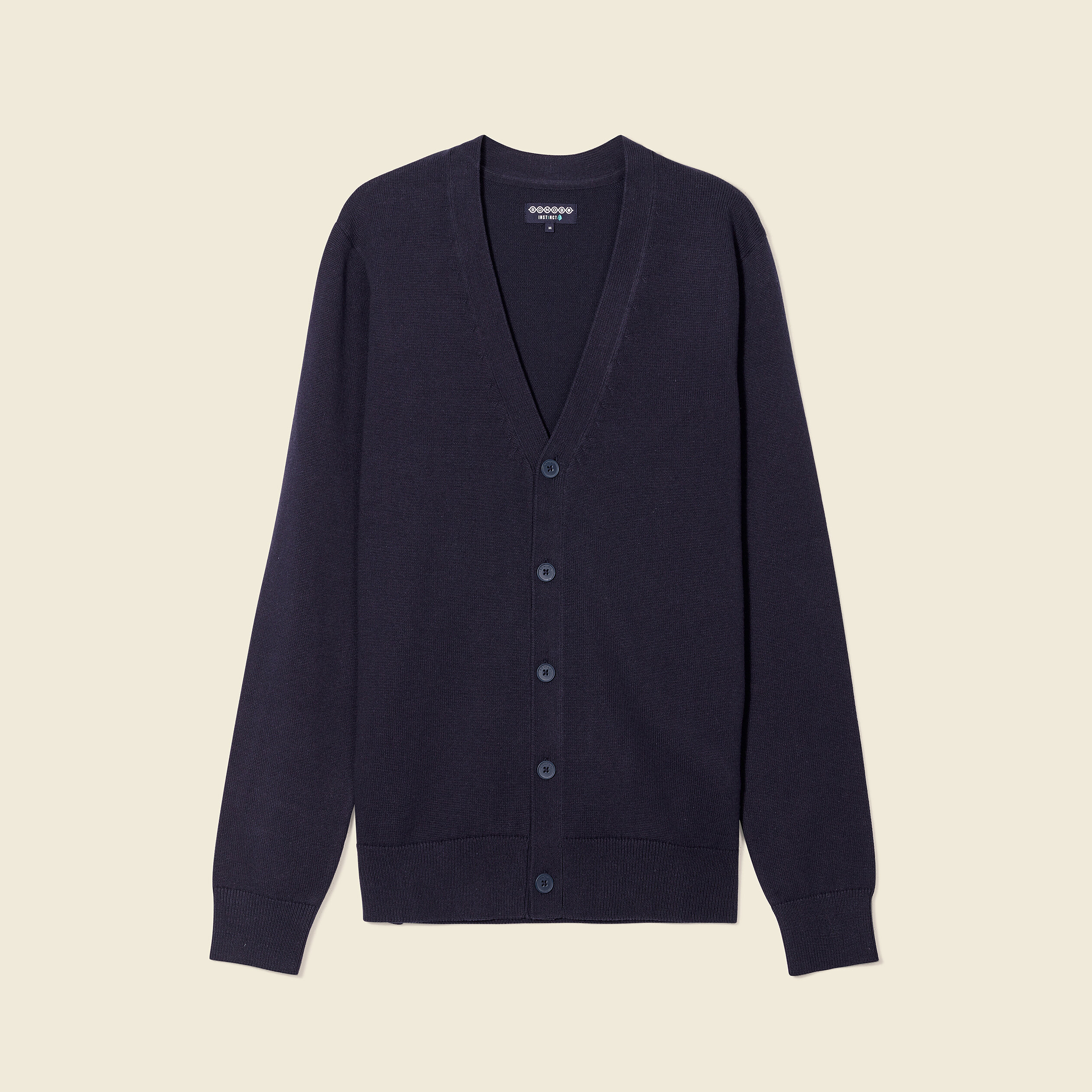 Gilet col en V co responsable bleu marine homme Vibs