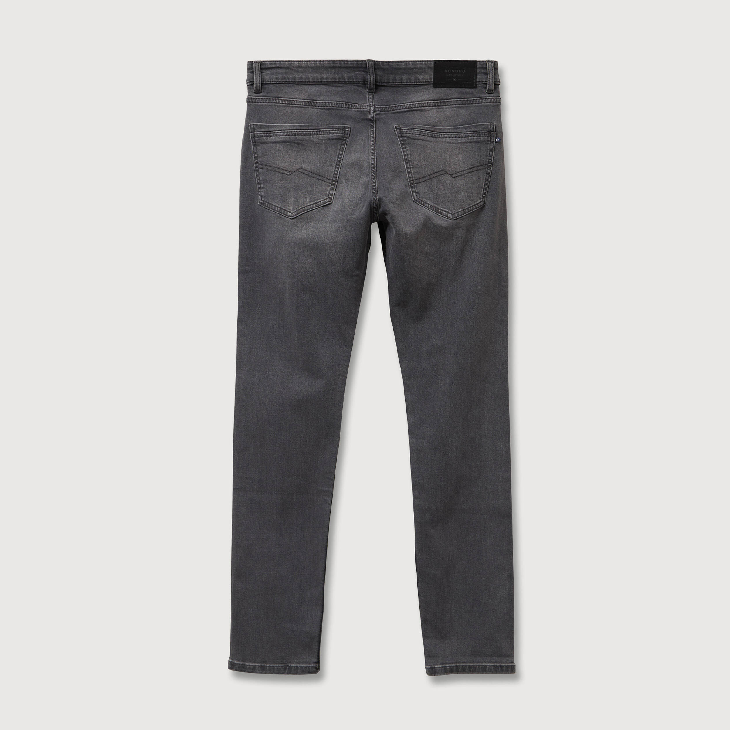 Jeans slim 5 poches longueur 32 denim gris homme
